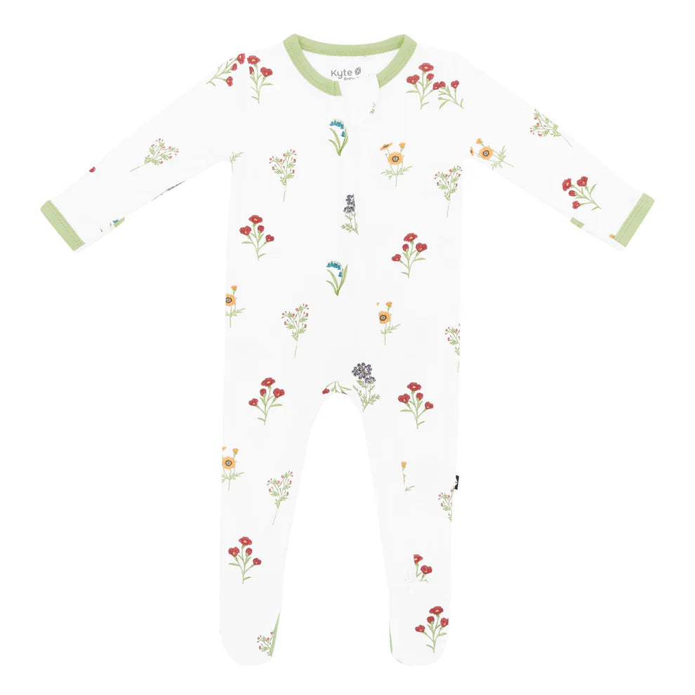 Pyjama à fermeture éclair rose poudré 