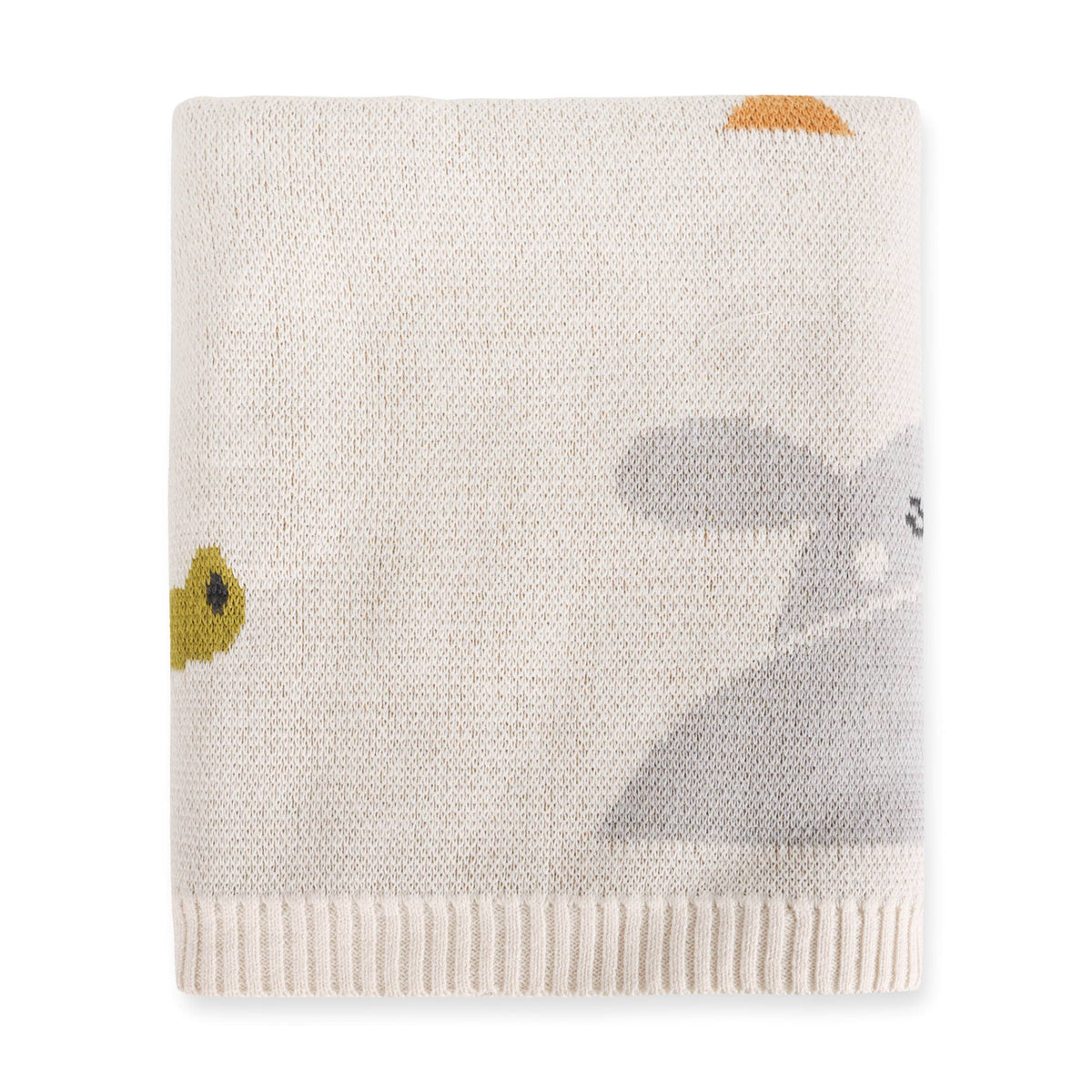 Jungle Friends - Jacquard Sweater Knit Baby Blankets