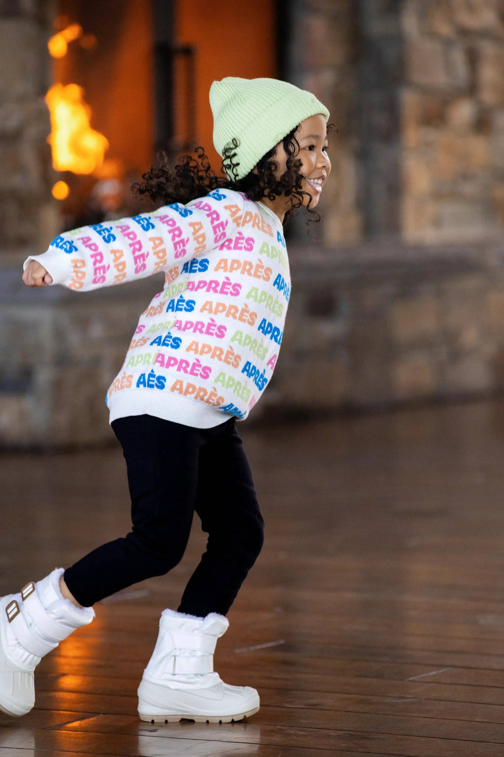 Organic Knit Sweater Rainbow Apres Ski