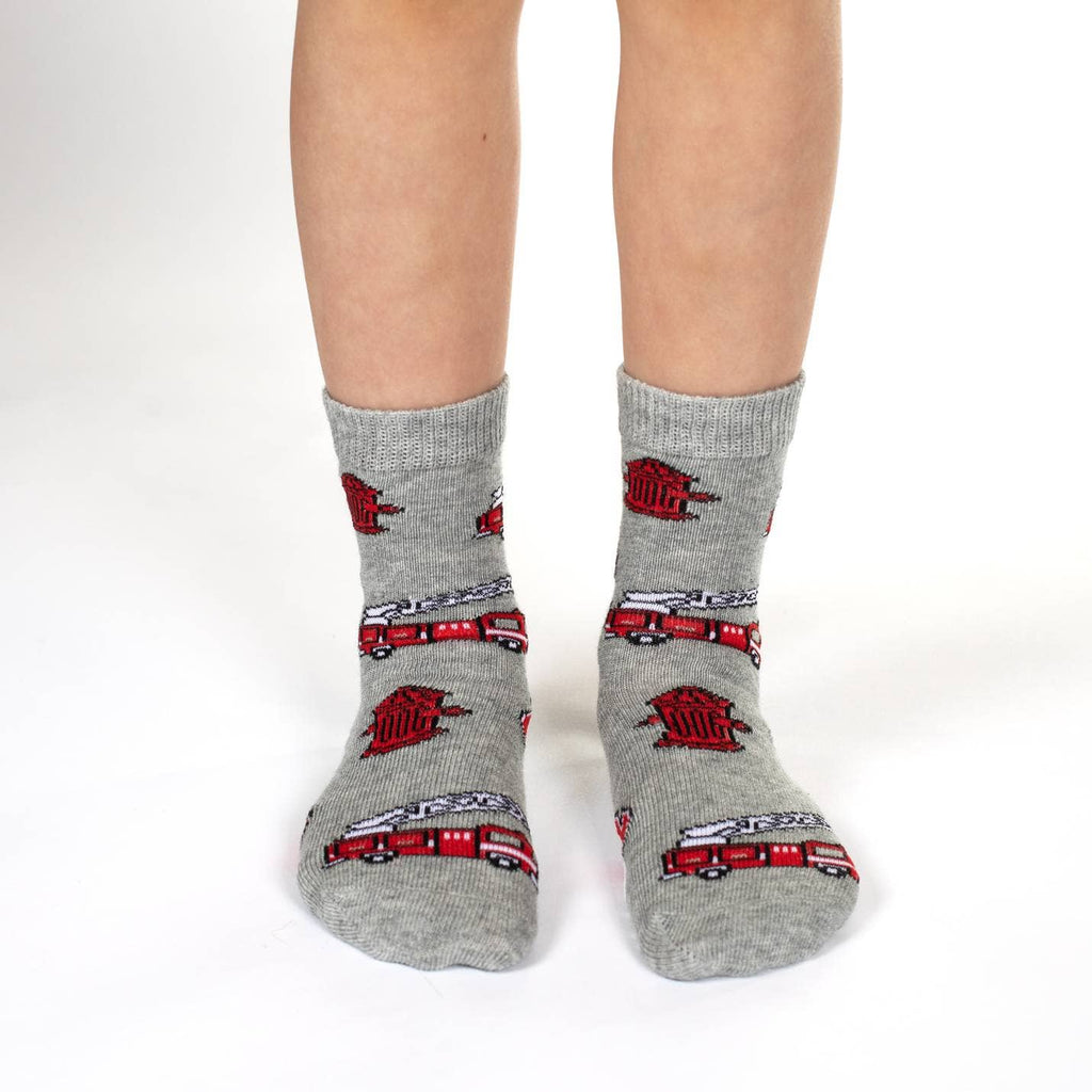 Airplanes, Construction And Firefighter Kids Socks / 3-Pack