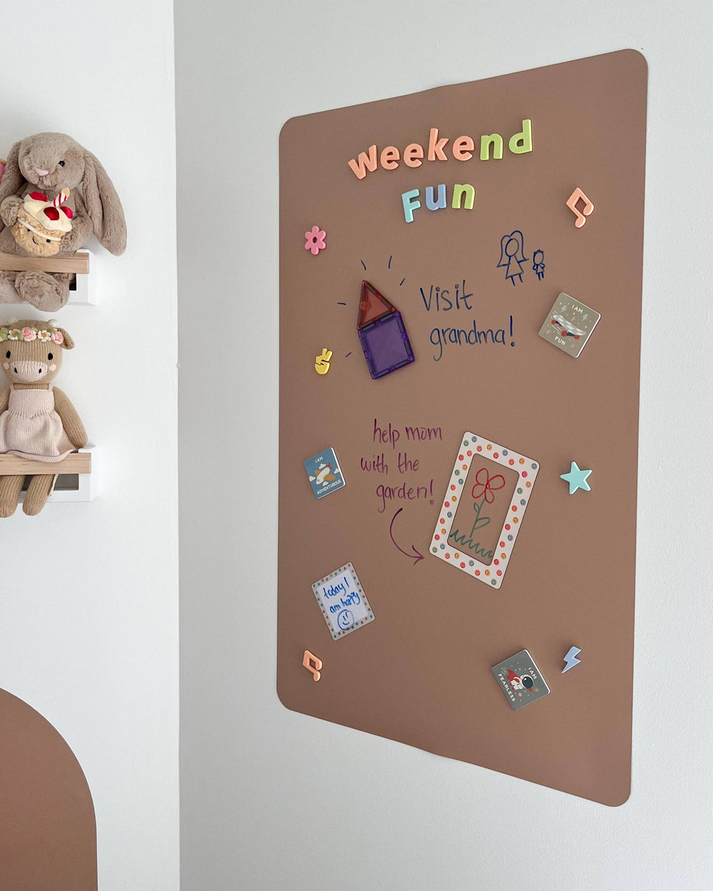 Magic Playwall - Rectangle Magnetic Wall Decal for Kids: Midnight