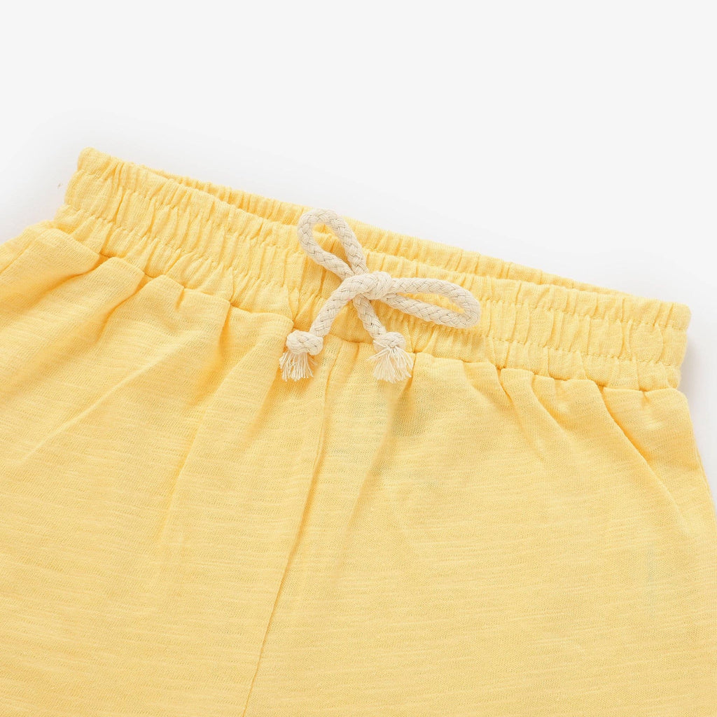 Matching Organic Cotton Summer Set - Lemon