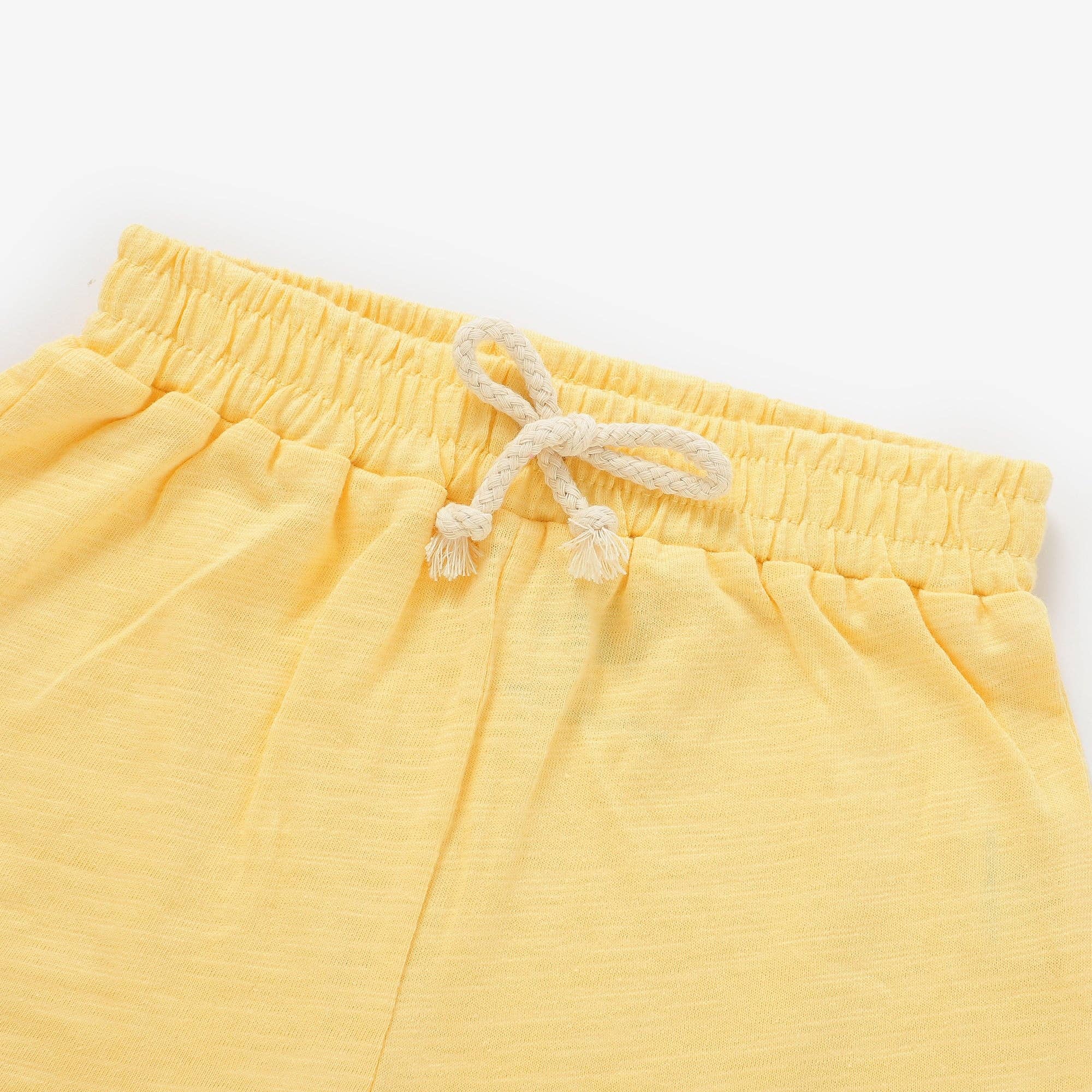 Matching Organic Cotton Summer Set - Lemon