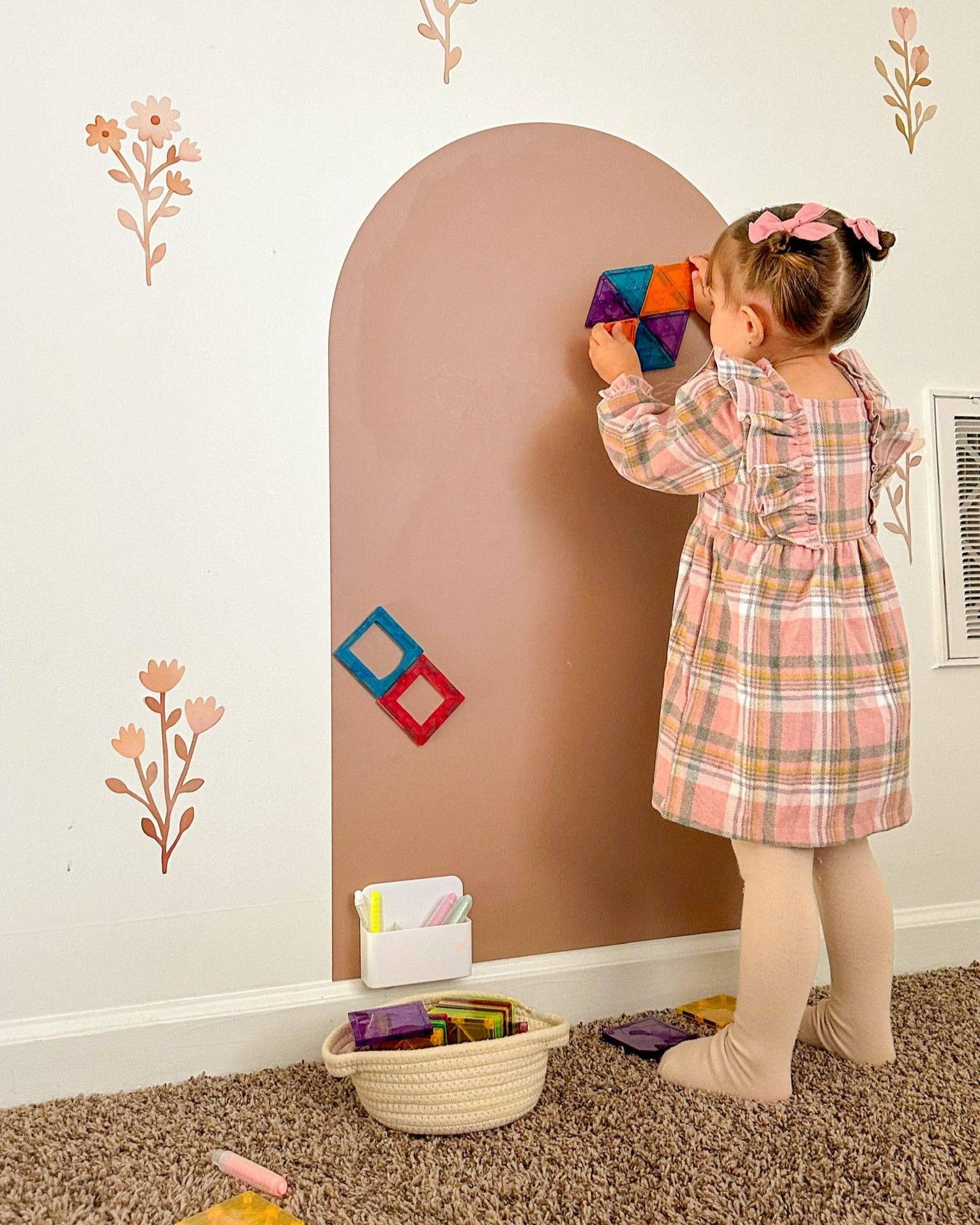 Magic Playwall - ORIGINAL Arch Magnetic Wall Decal for Kids: Sky Blue