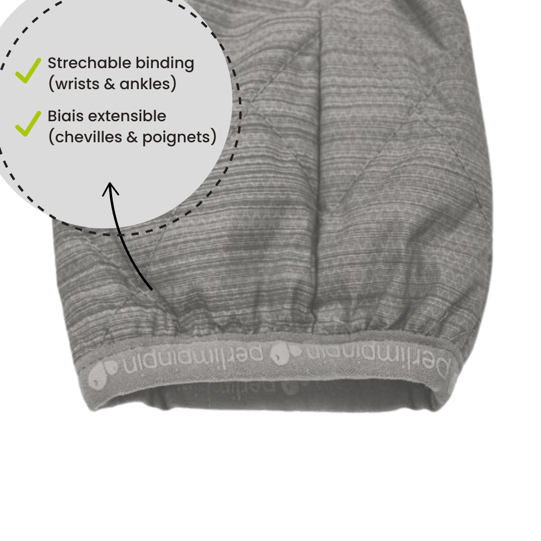 One-piece baby snowsuit - Petals