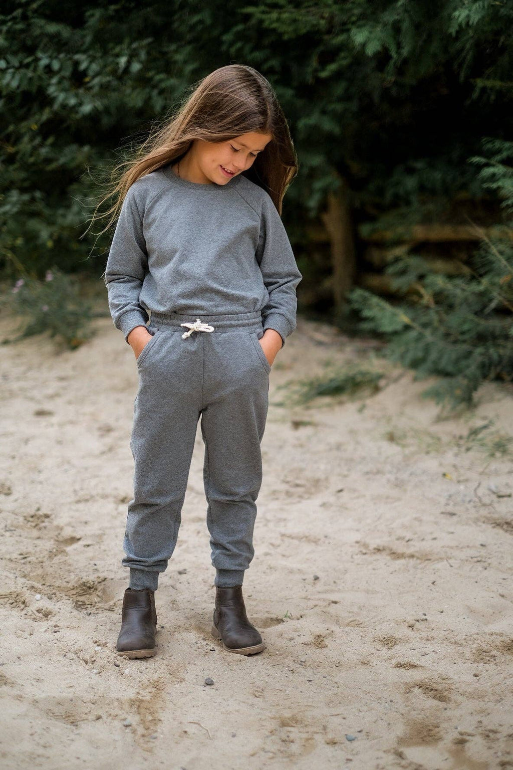 Organic Jogger Set - Grey: