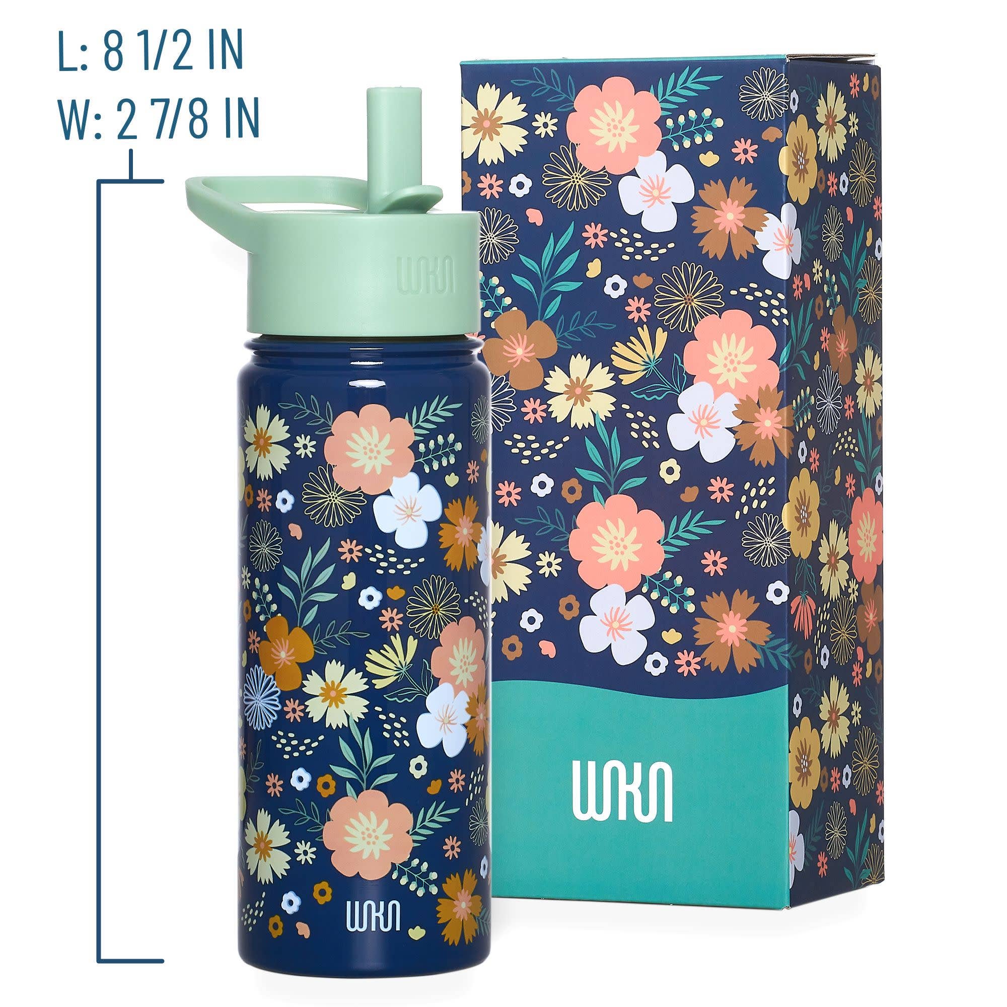Bouteille d'eau en acier Wildflower Bloom de 510 ml