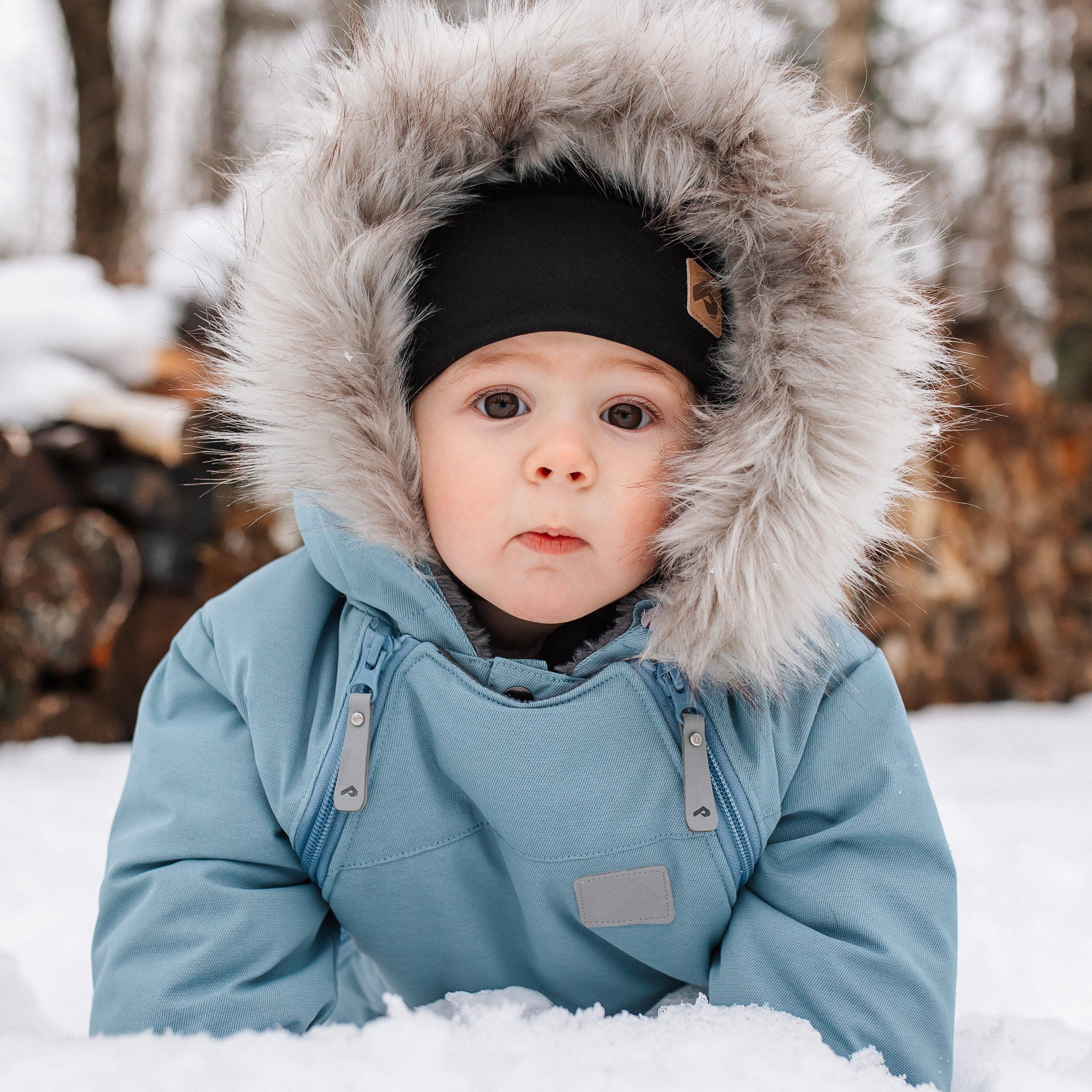 One piece baby snowsuit - Glacier