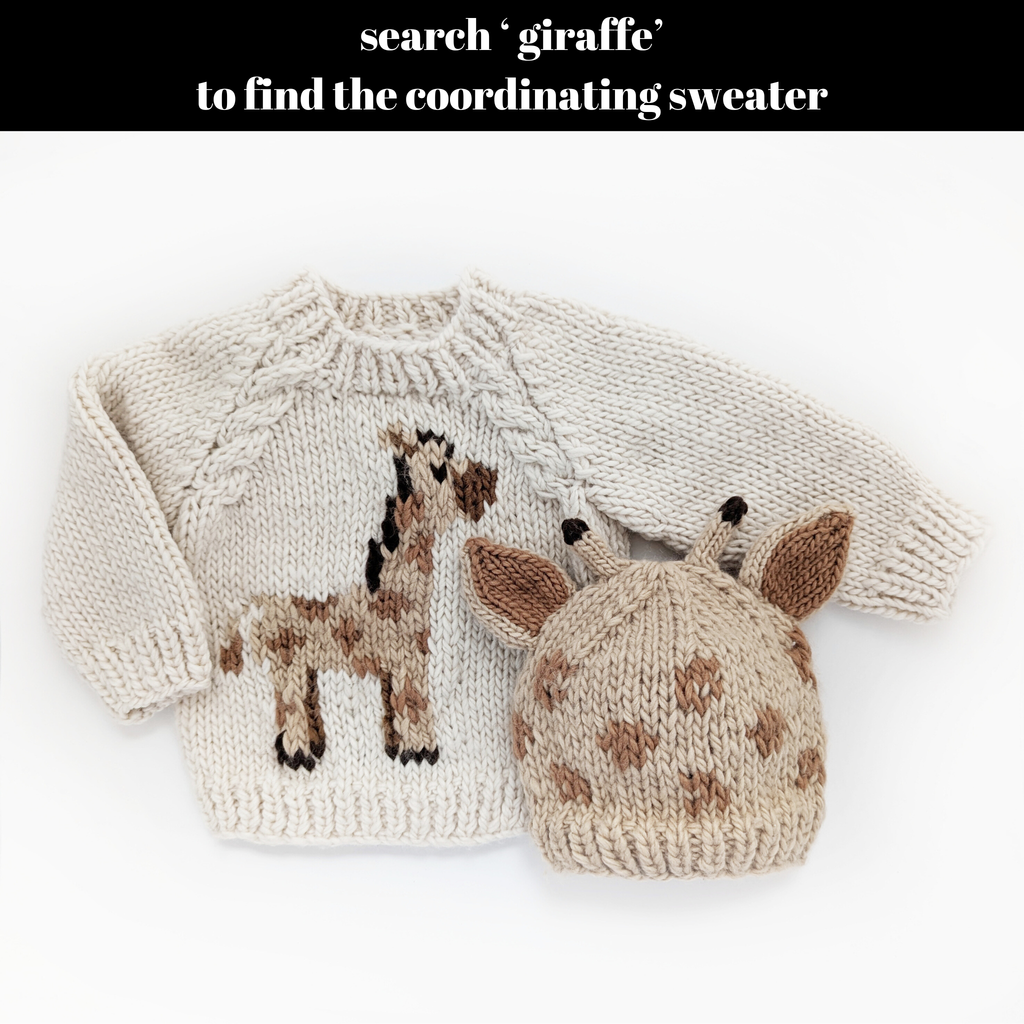 Giraffe Beanie Hat for Baby & Kids