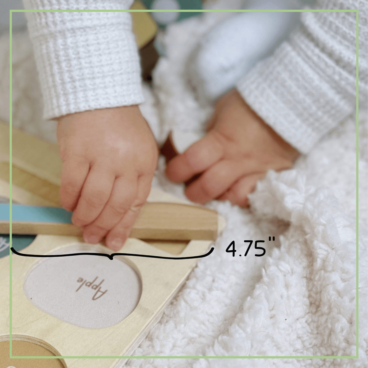 Wooden Fruit Cutting Puzzle - Velcro Play Food Set Ages 18m+