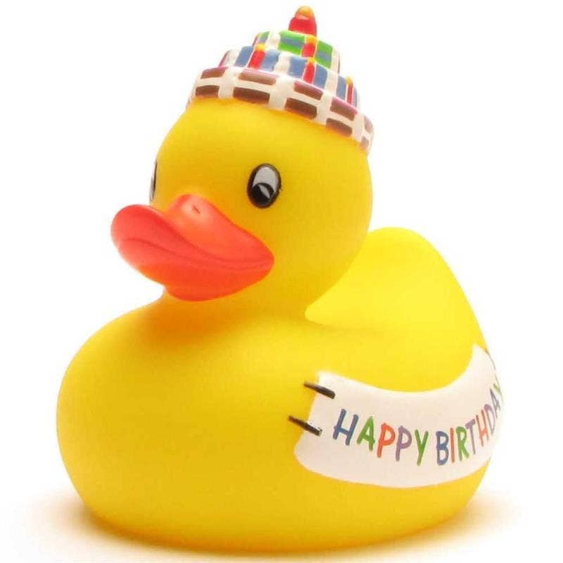Happy Birthday rubber duck