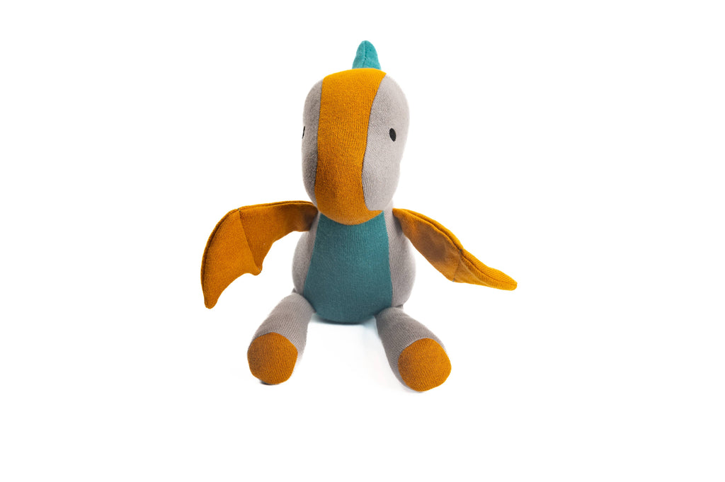 Large Organic Cotton Pterodactyl Dinosaur Teddy Soft Toy
