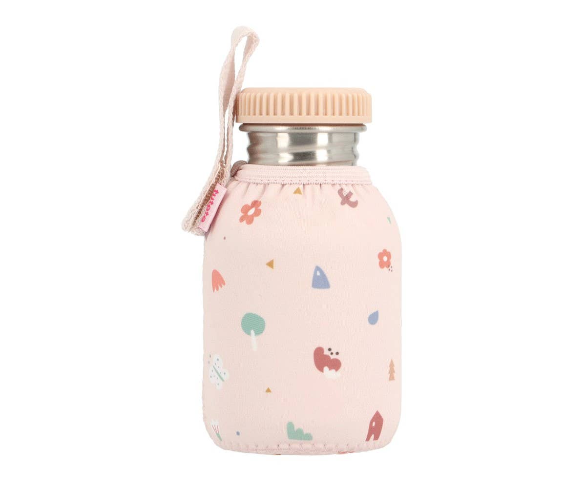 Steel Bottle with Geometric Nature Sleeve 350ml
