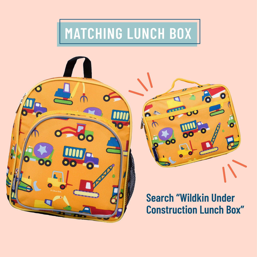 Toddler Under Construction Backpack - 12 Inch