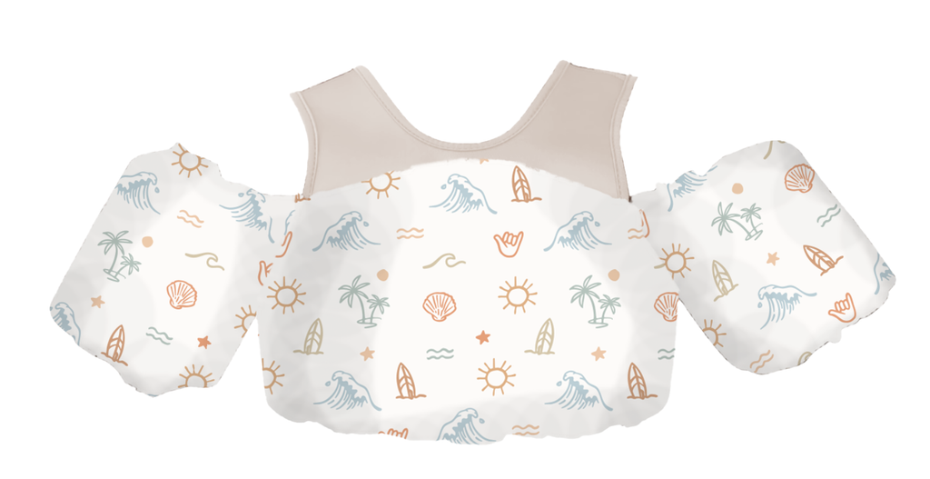 Little Swimmer Floatie - Toddler & Kids Swim Vest Floatie: Bows & Bloom
