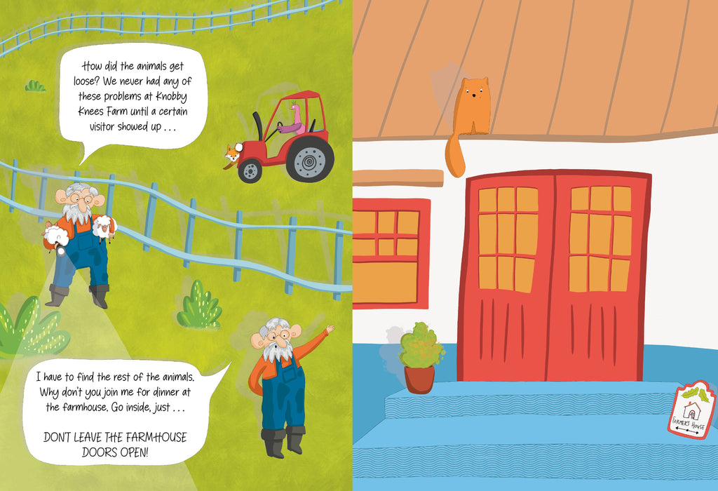 Don't Open The Barn Door! (board book with flaps)