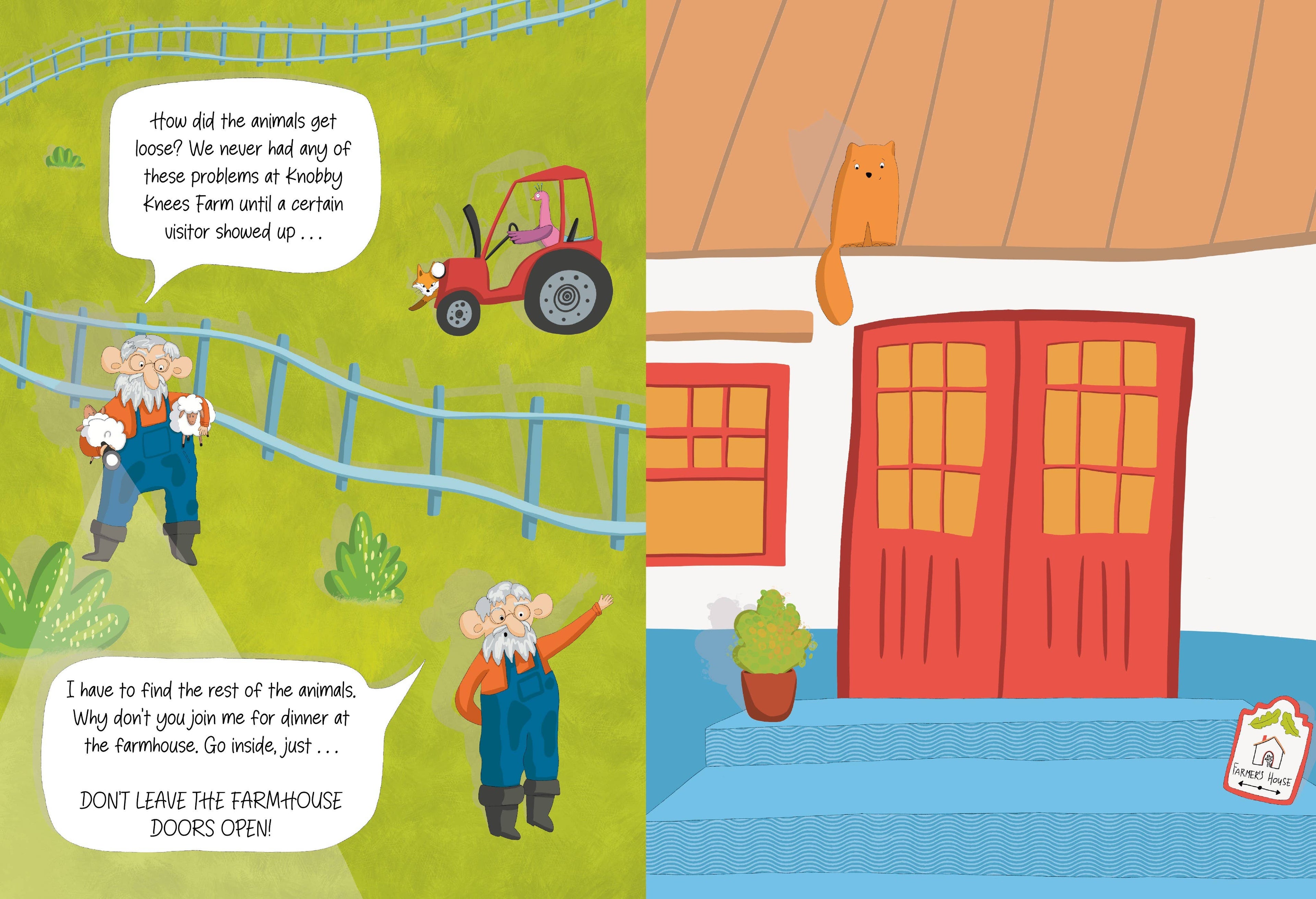 Don't Open The Barn Door! (board book with flaps)