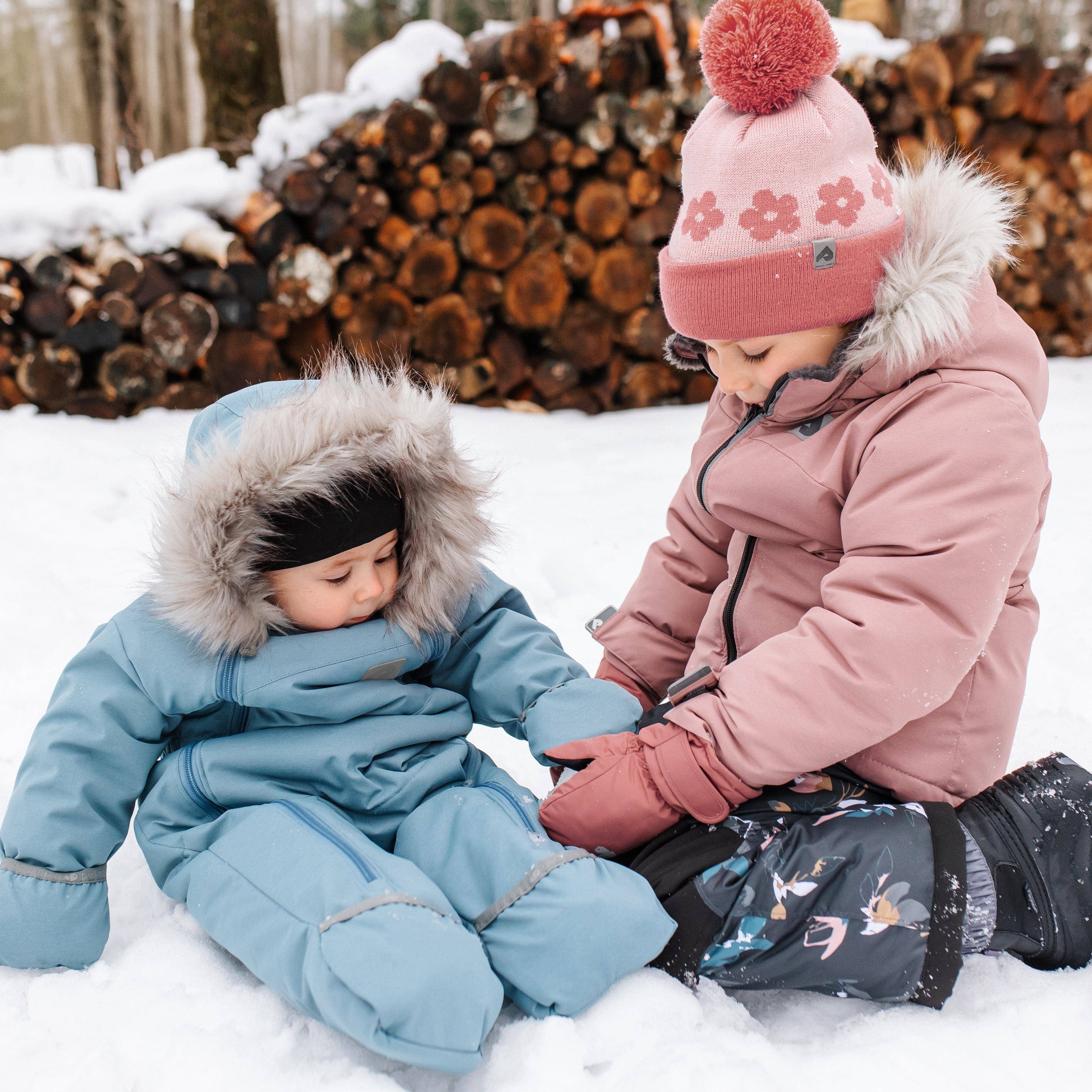 One piece baby snowsuit - Glacier