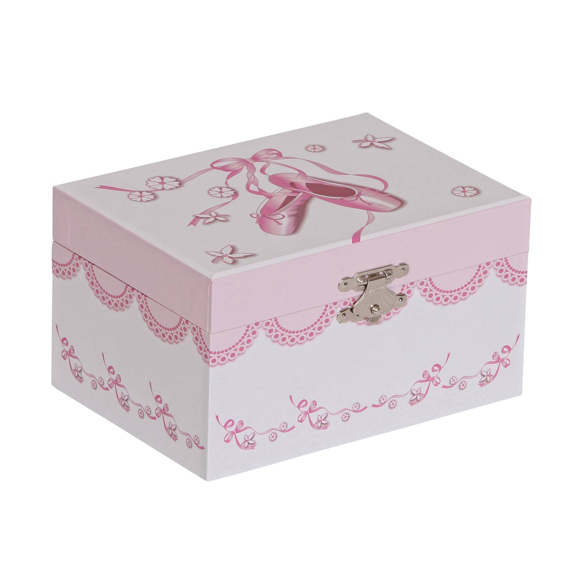 Mele and Co Clarice Girl's Musical Ballerina Jewelry Box: White / Waltz of the Flowers / Girls Musical Ballerina Jewelry Box