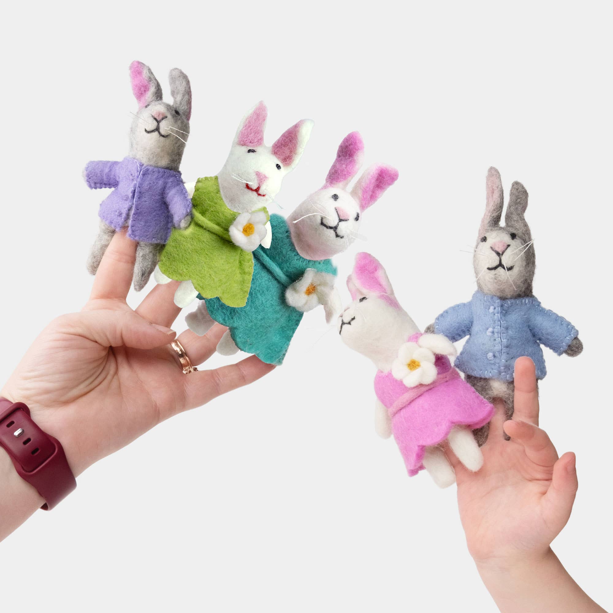 Finger Puppets - Pastel Bunny - Assorted