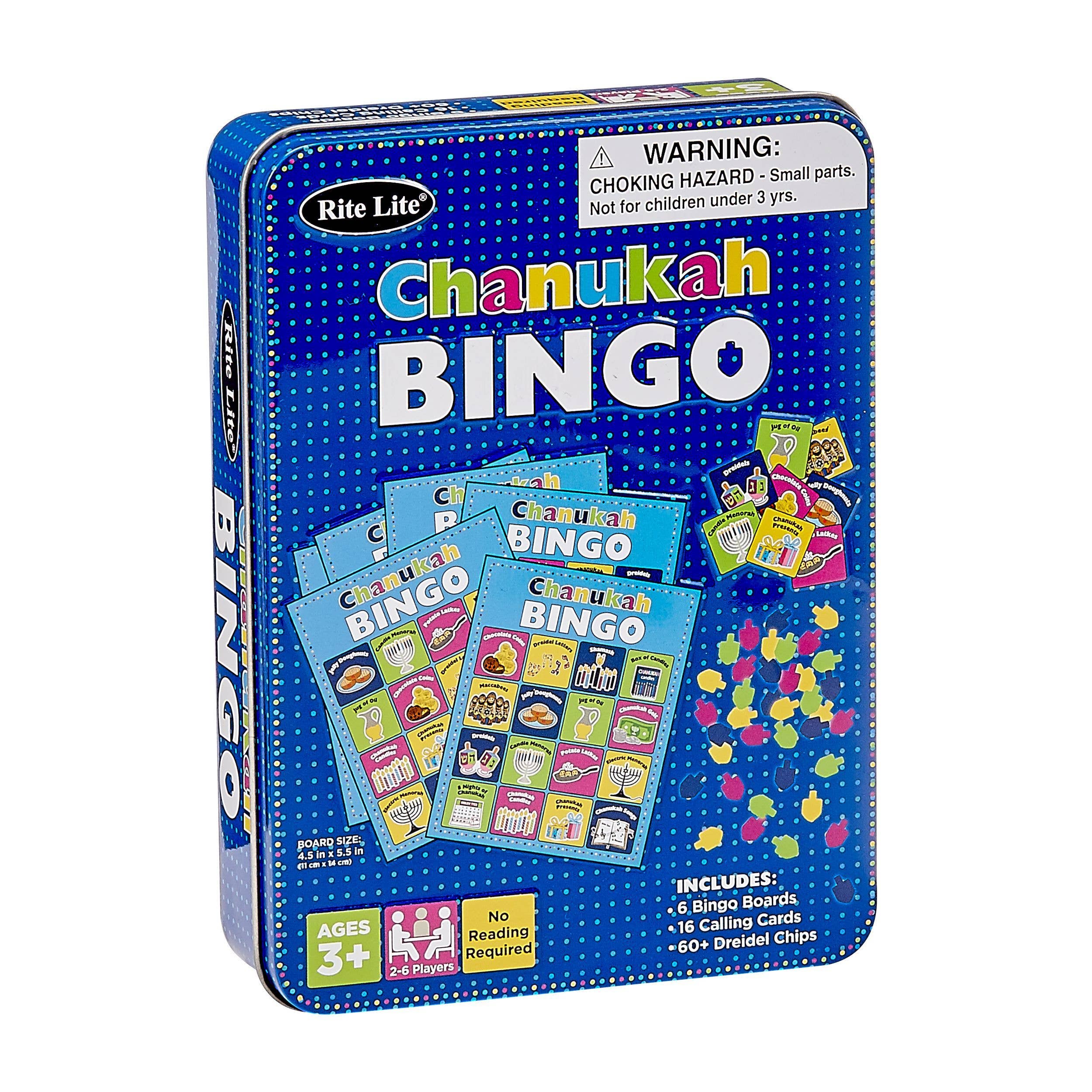 Chanukah Game, "Bingo", 6 Boards, 5.25"X 7.25",Col