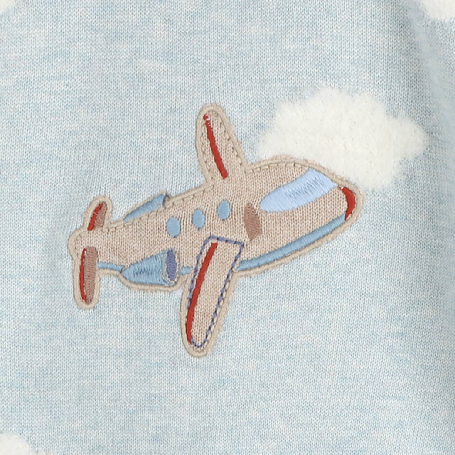 Airplane Organic Cotton Knit Baby Knit Pullover & Pant Set