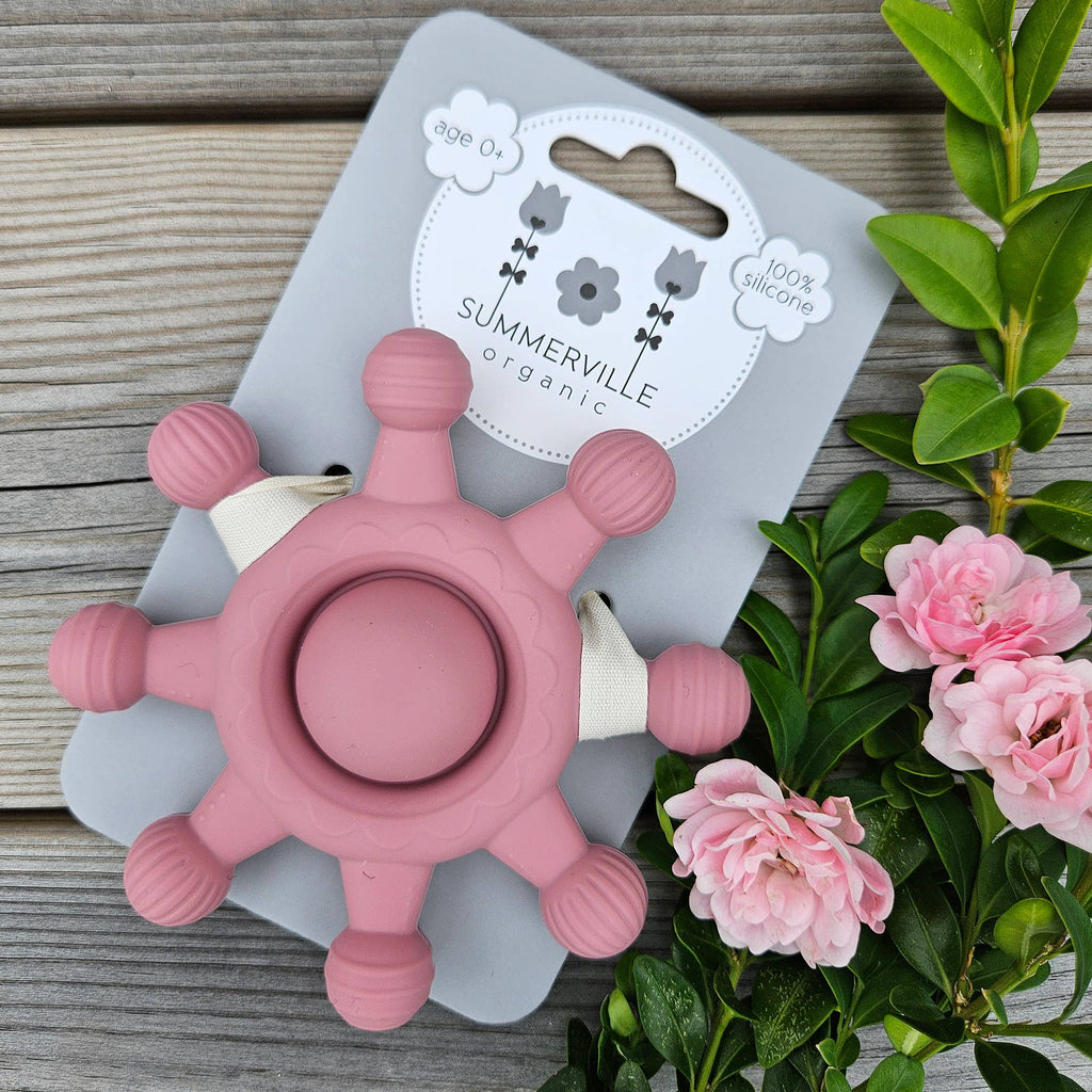Baby Silicone Teether Toy Circus Dusty rose
