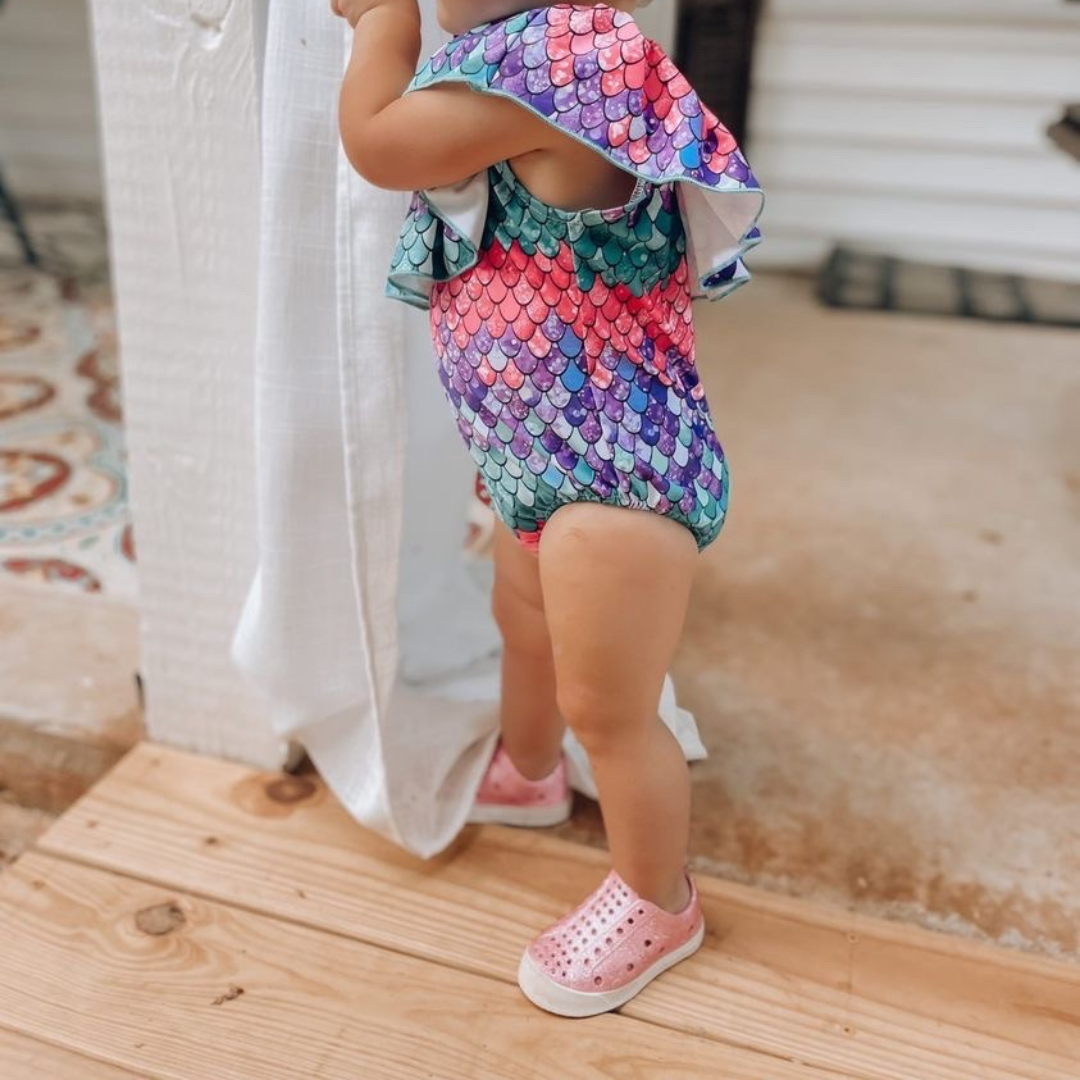 PRISM - SHOOSHOOS TODDLER KIDS SHOES WATERPROOF SNEAKERS: PINK GLITTER