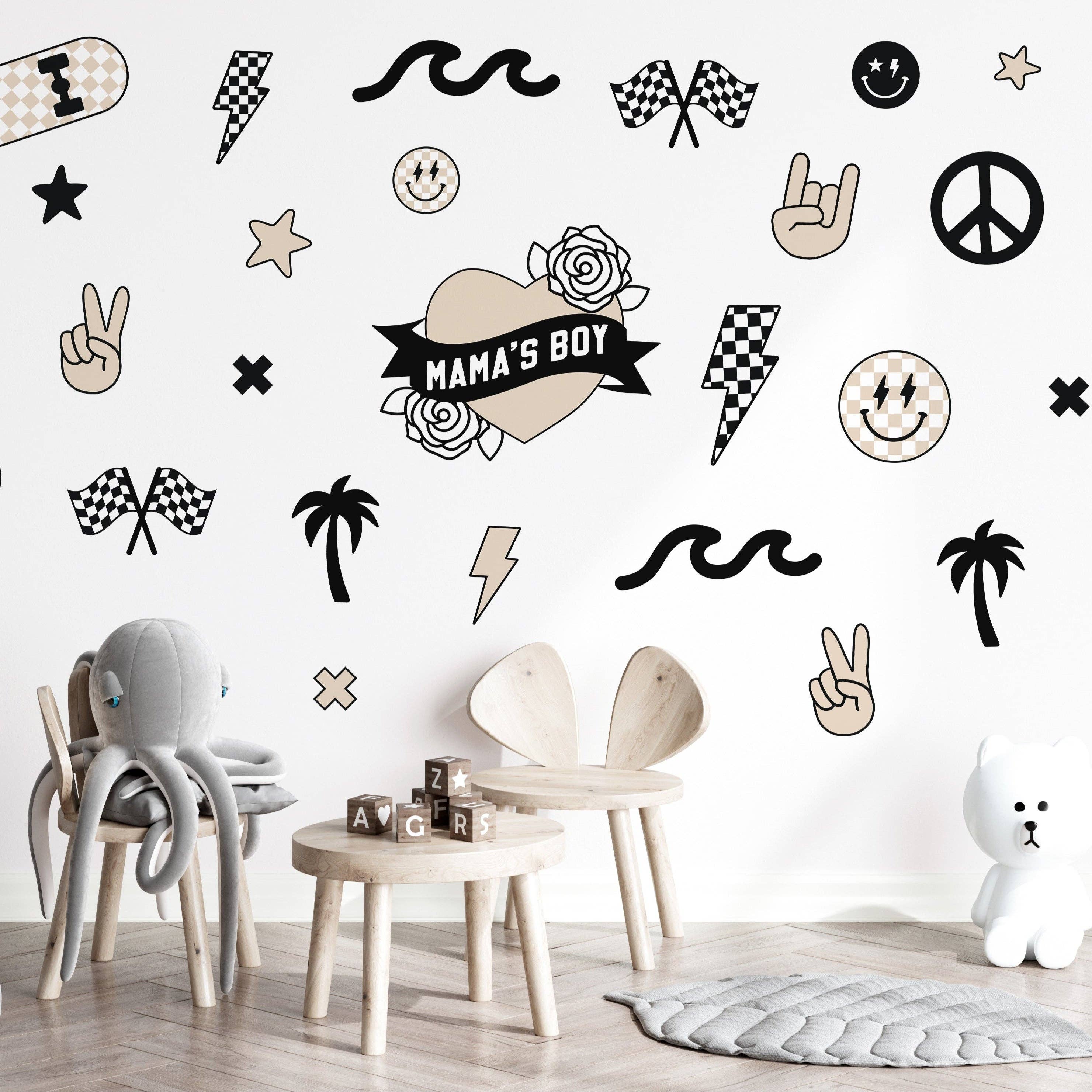 Peel & Stick Fabric Wall Stickers - Boyhood