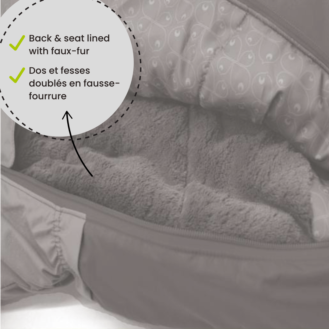 One piece baby snowsuit - Peony: