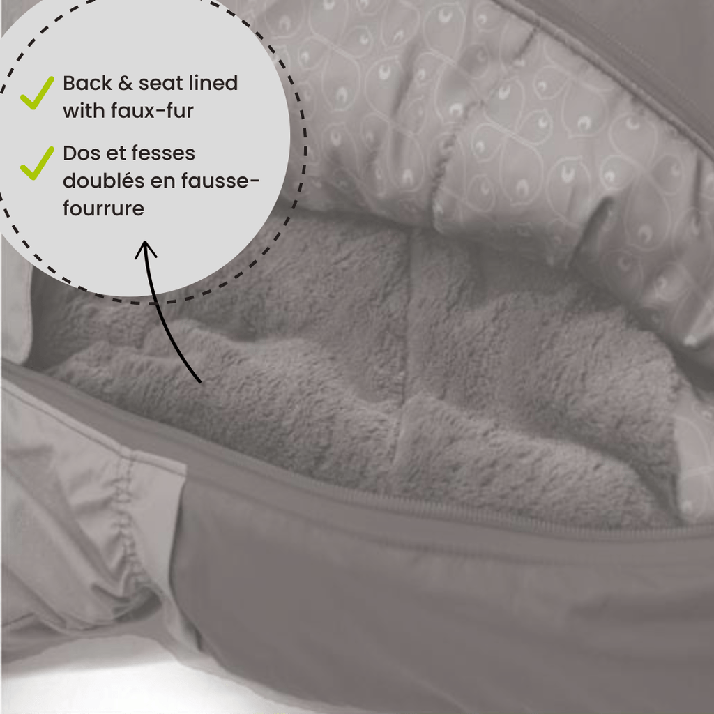 One piece baby snowsuit - Glacier