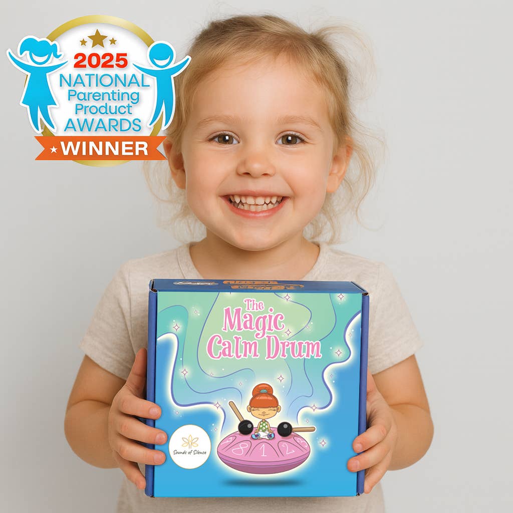 Magic Calm Drum Tongue Drum, Songbook and Storybook (PINK)