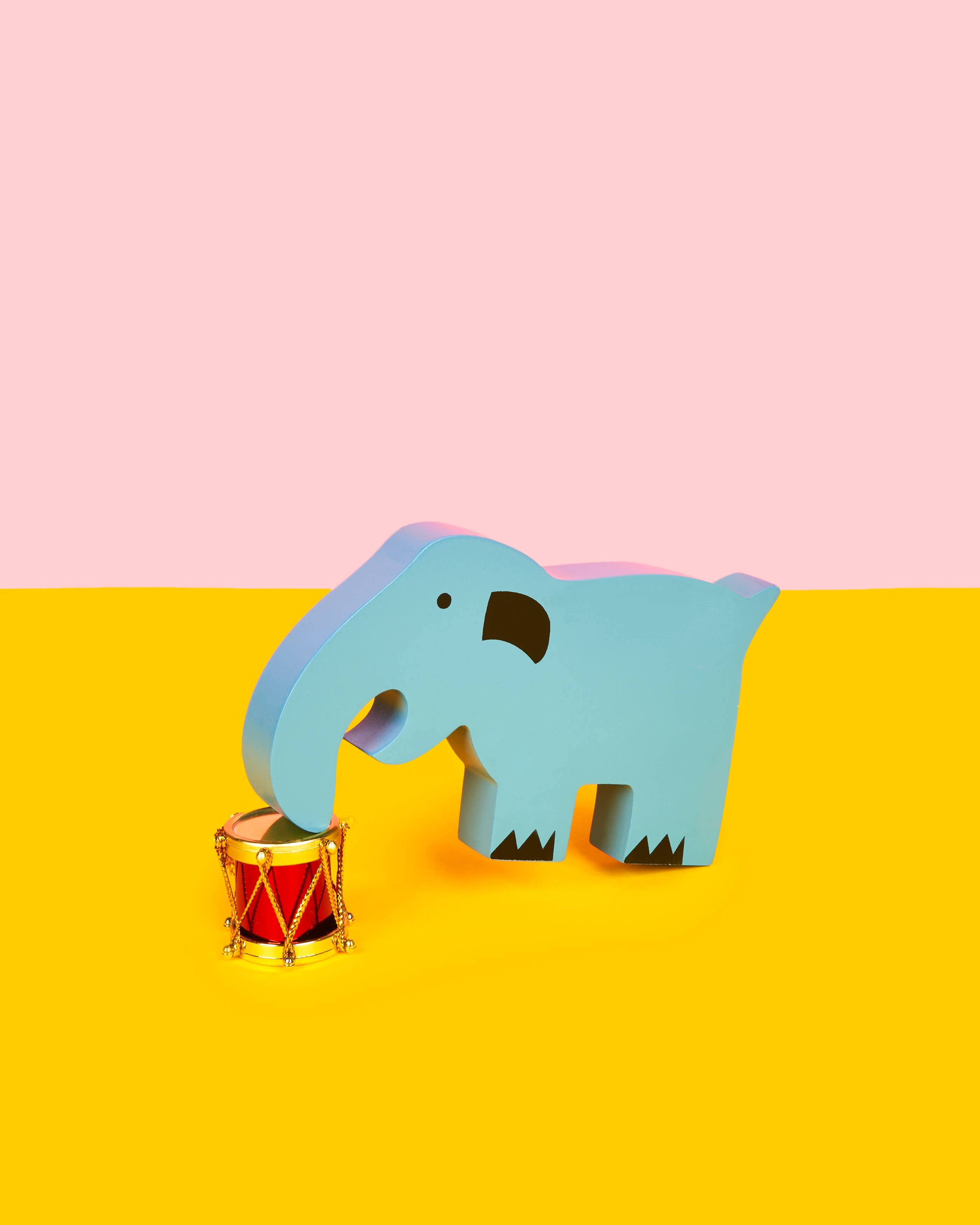 Ensemble de jouets dinosaures en bois faits à la main et issus du commerce équitable - 4 pièces