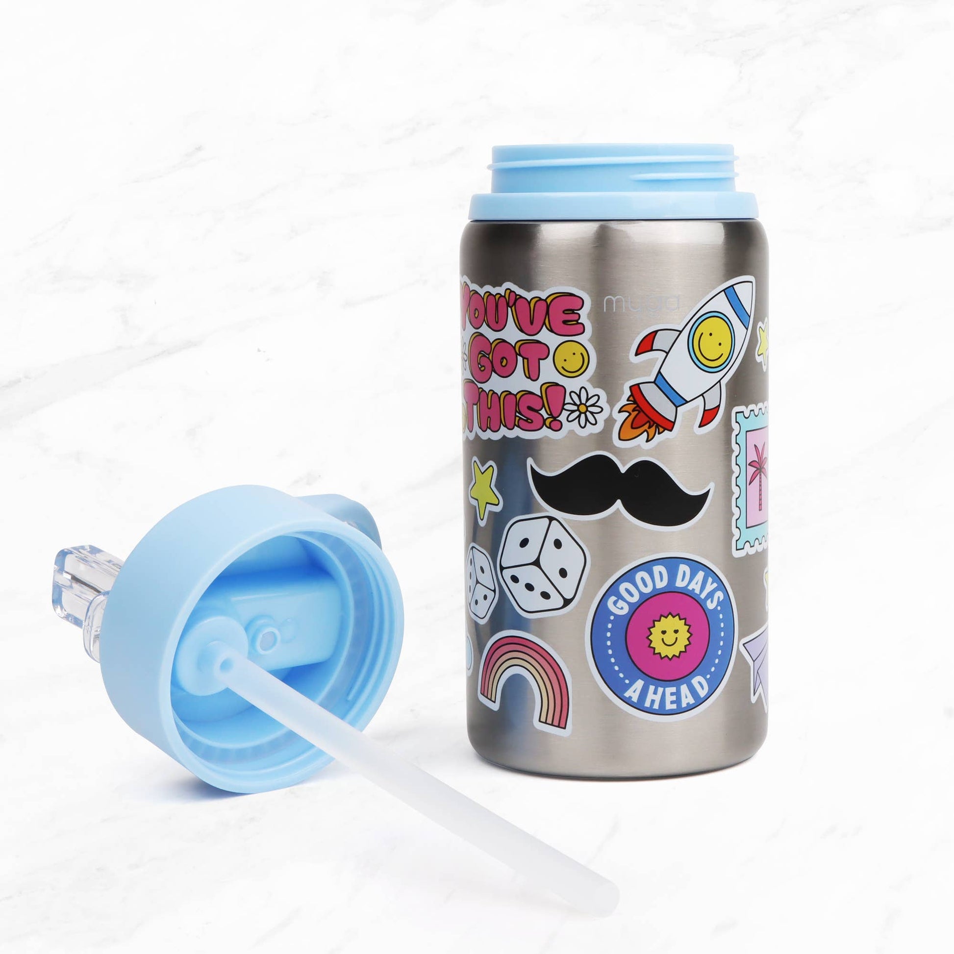Children’s Sticker Splash  Metal Water Bottle