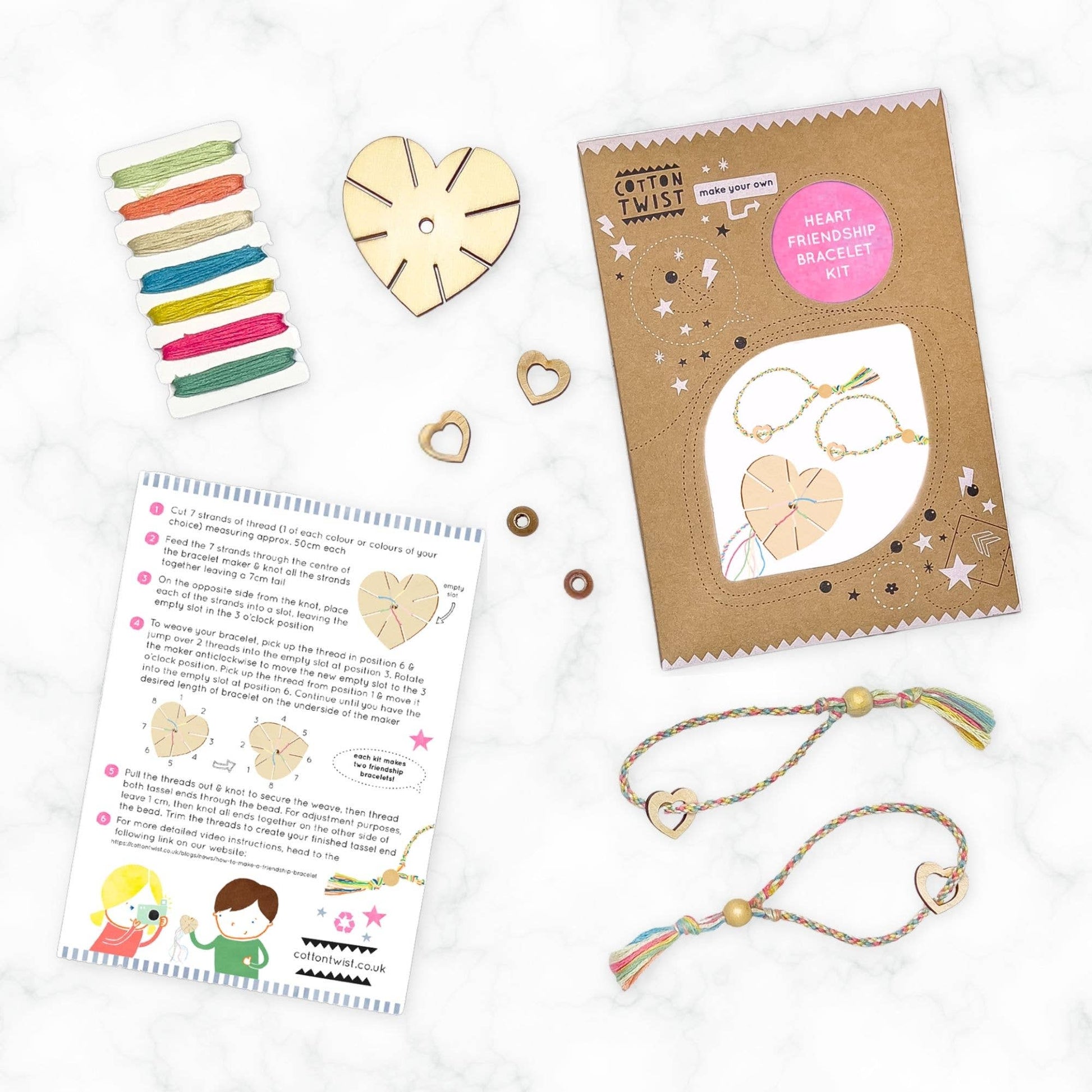 Heart Friendship Bracelet Making Kit