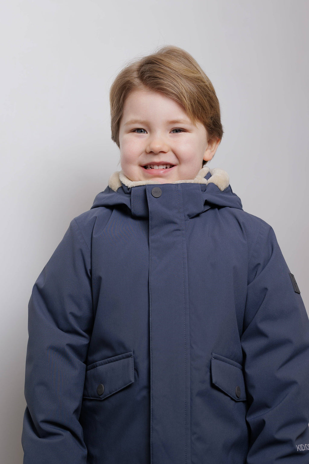 Kids Winter Jacket - Cypress Waterproof Fleece Padded - Ombre Blue