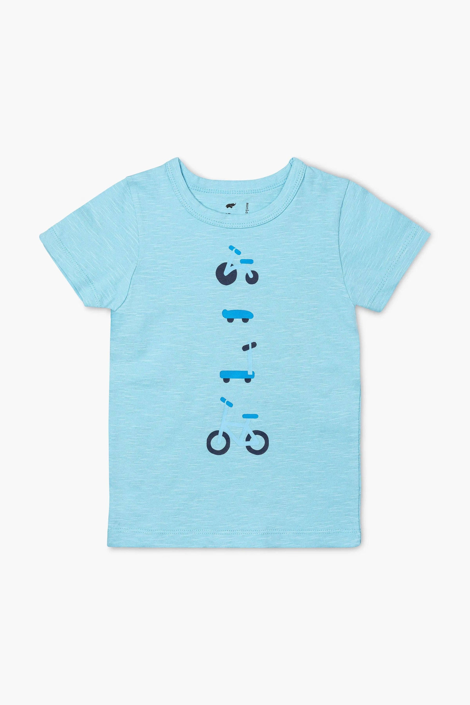 Kids Short Sleeve Crewneck Tee_On Wheels