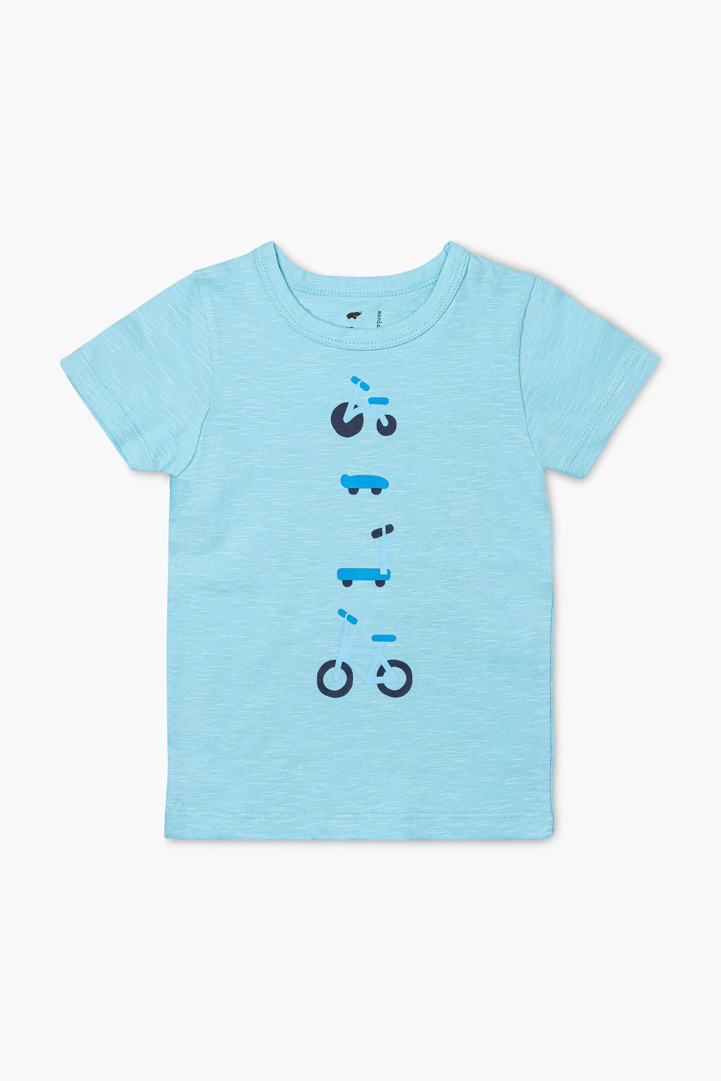 Kids Short Sleeve Crewneck Tee_On Wheels