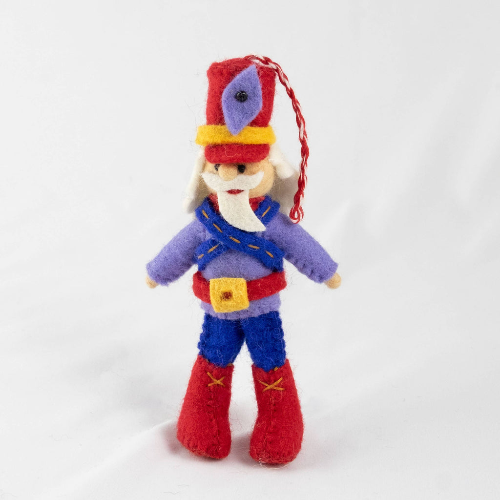 Holiday Ornament Felt Nutcrackers 5 Assorted