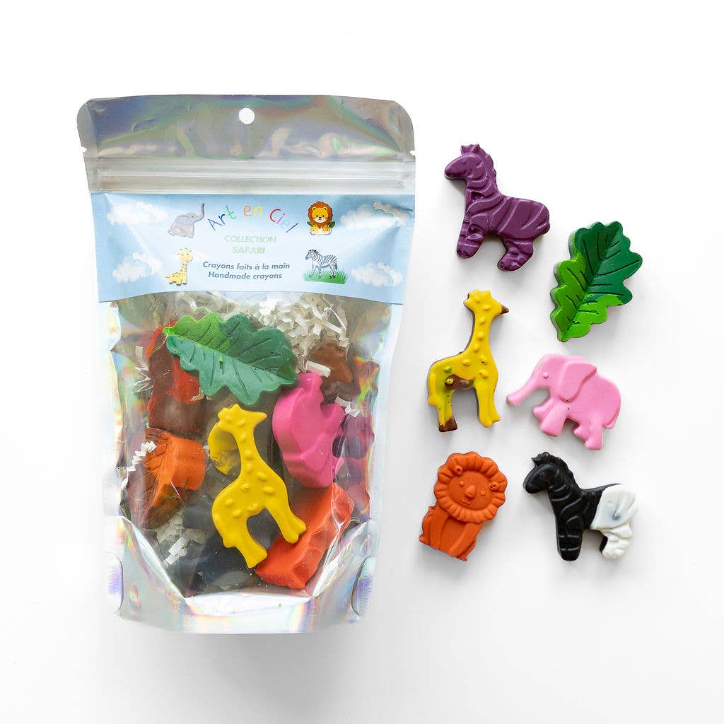 Handmade Crayons - SAFARI - Crayons faits à la main