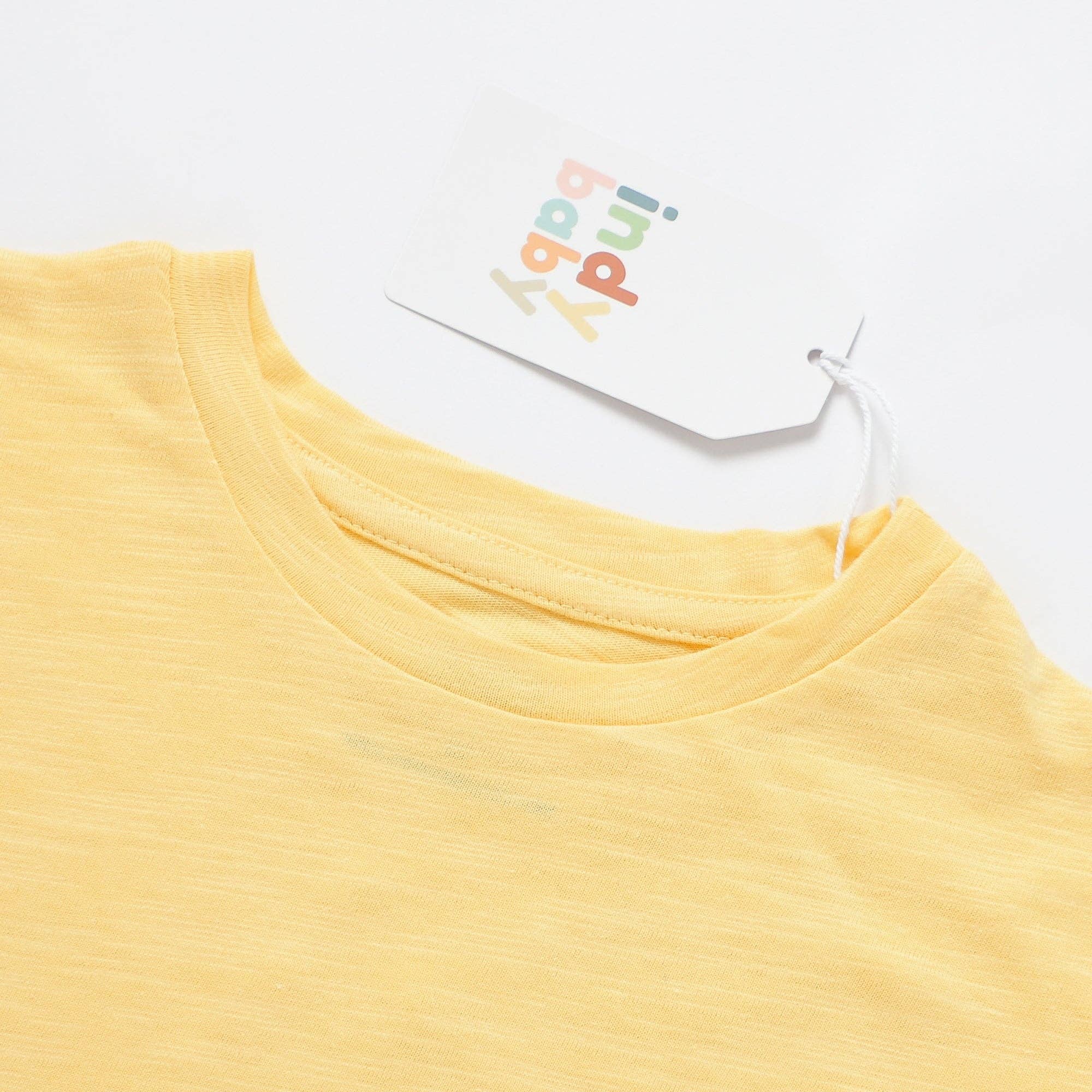 Matching Organic Cotton Summer Set - Lemon
