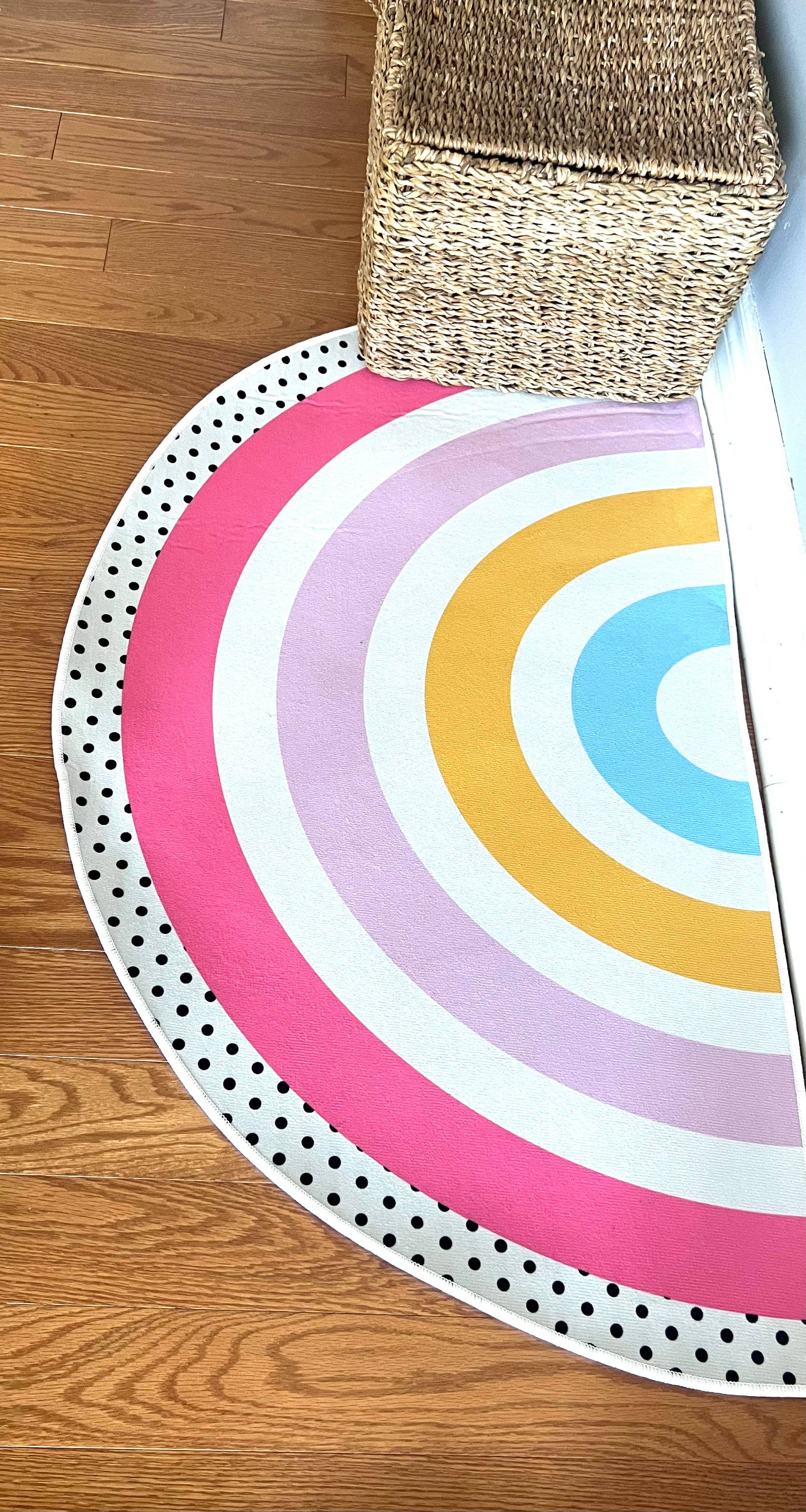 KIDS RAINBOW MAT-PLAYROOM MATS/NURSERY DECOR KIDS MATS