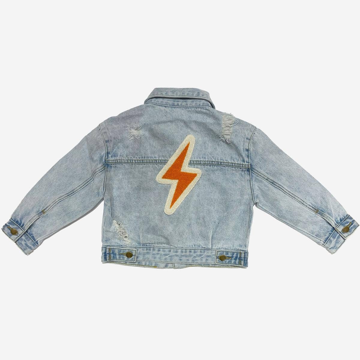 Patched Denim Jacket: Thunder