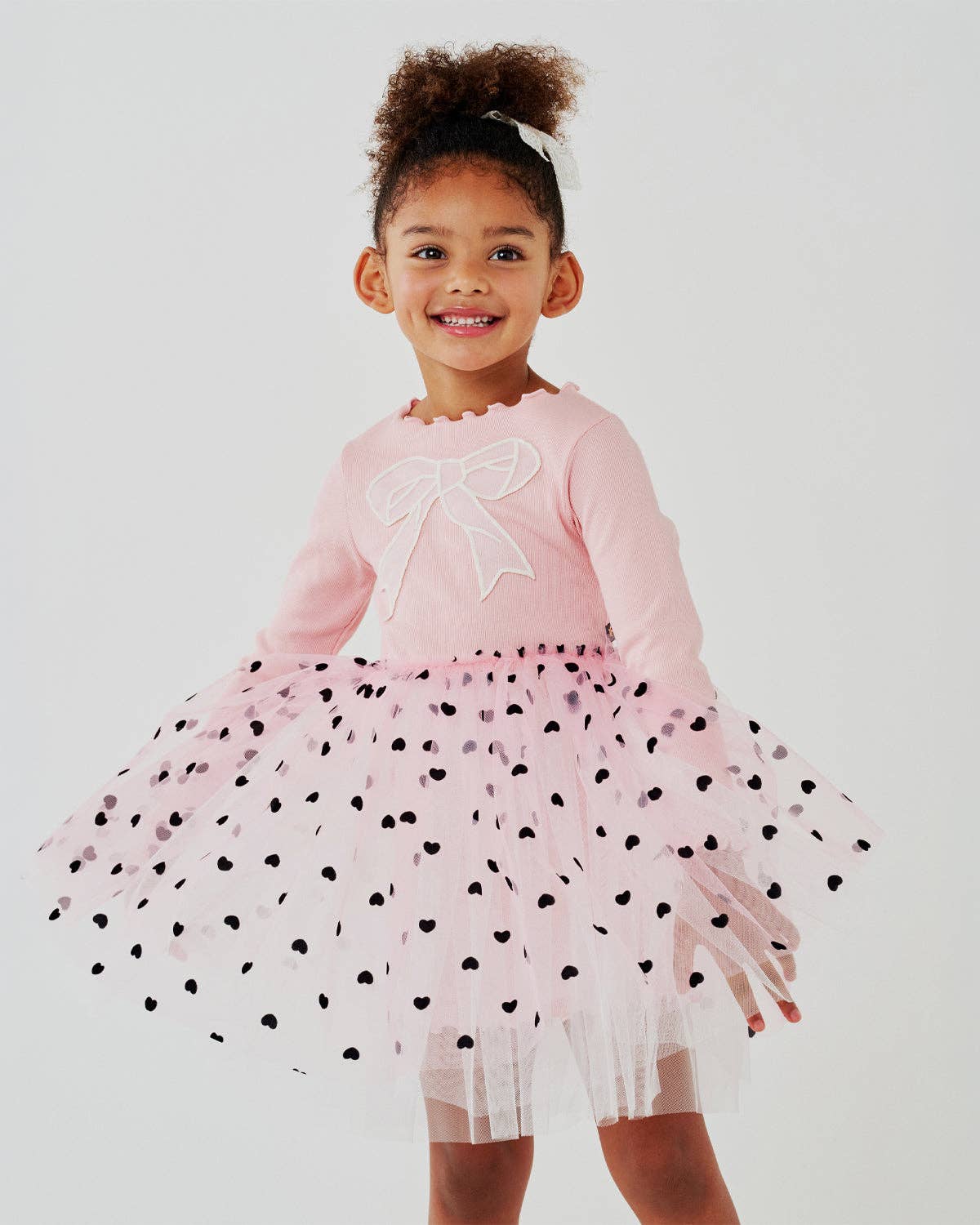 Heart Bow Tutu: Peach / 5