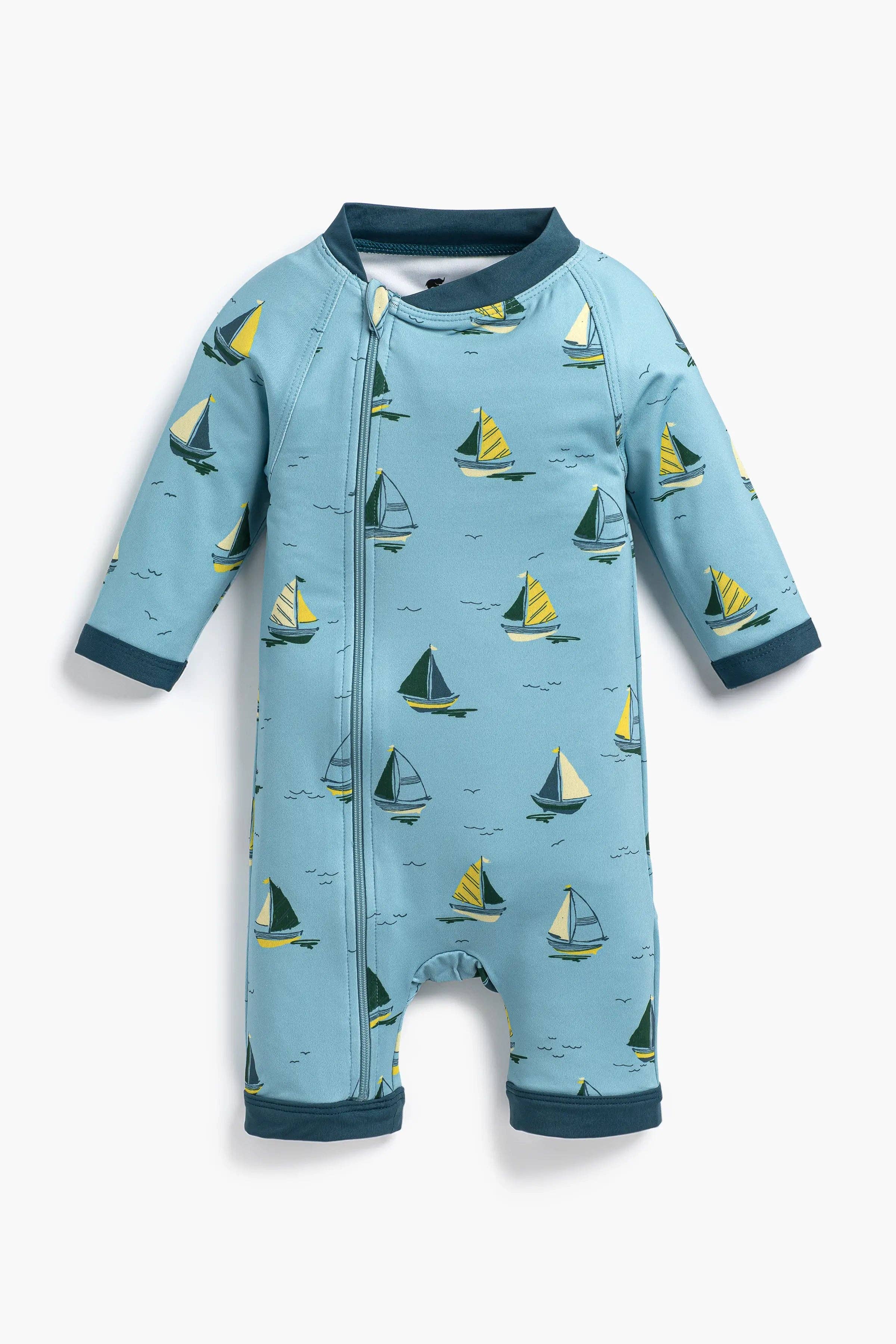 Baby Long Rashguard One-Piece Swim_Little Skippers
