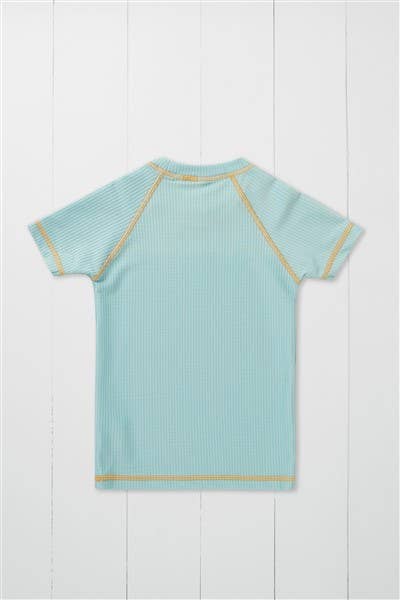 Pistachio Ribbed Kids Rash Guard