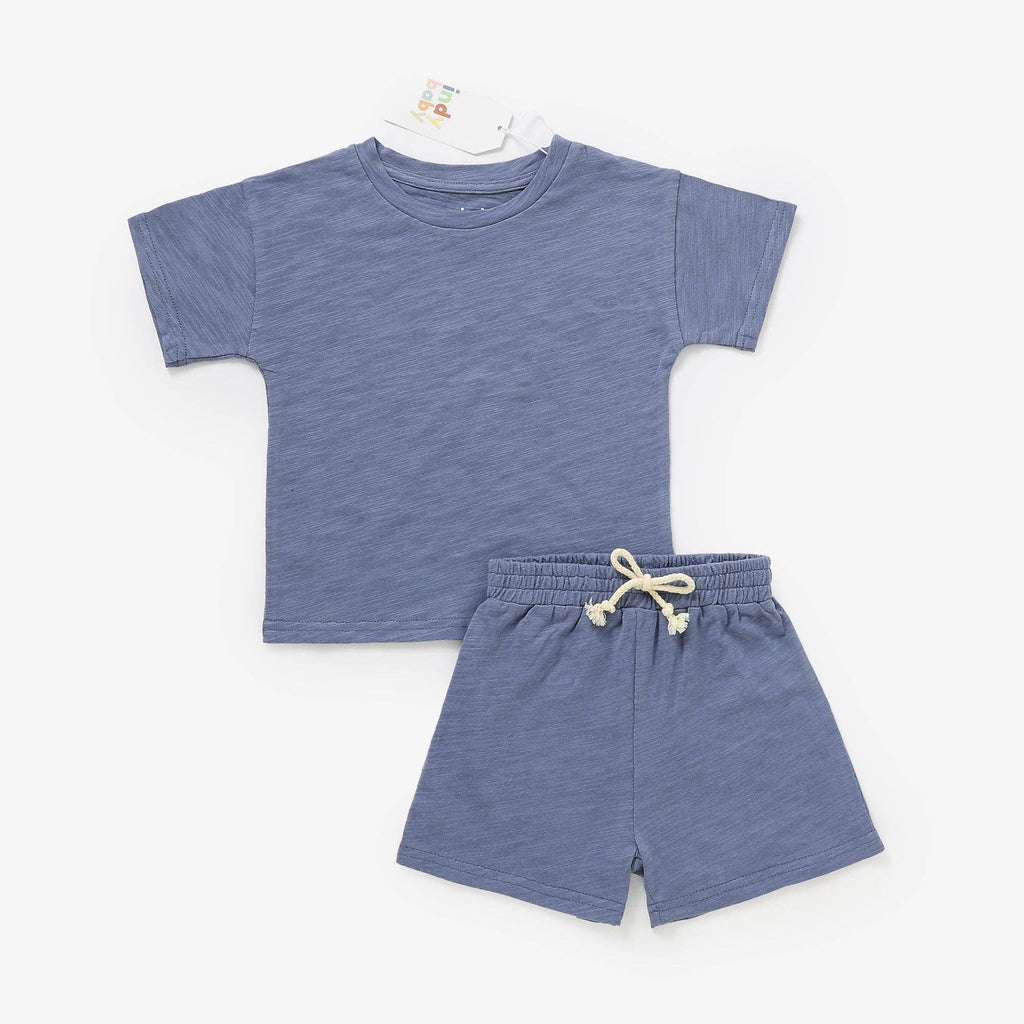Matching Organic Cotton Summer Set - Lake