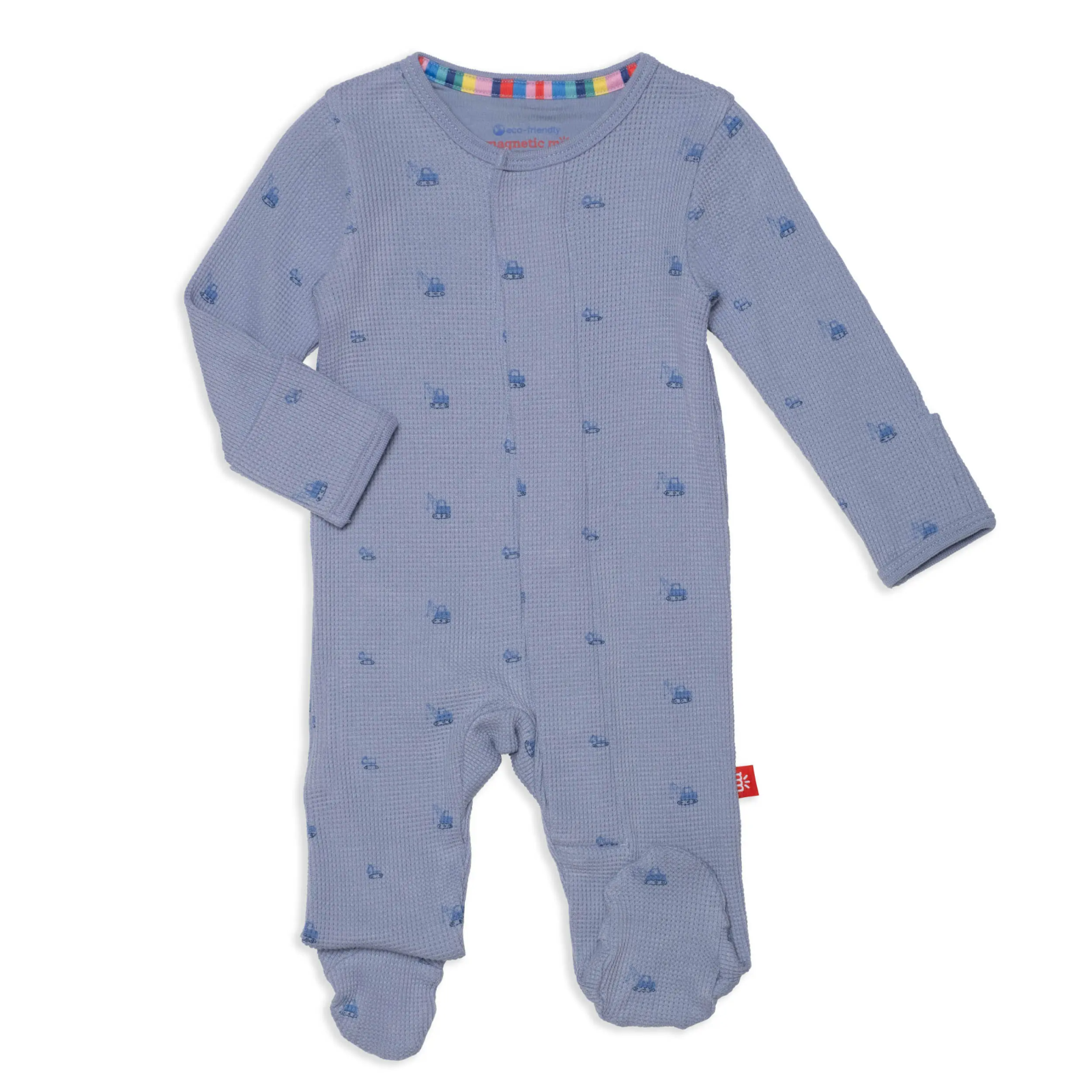 Magnetic Me Soft Slate Diggers Print Waffle Modal Footie