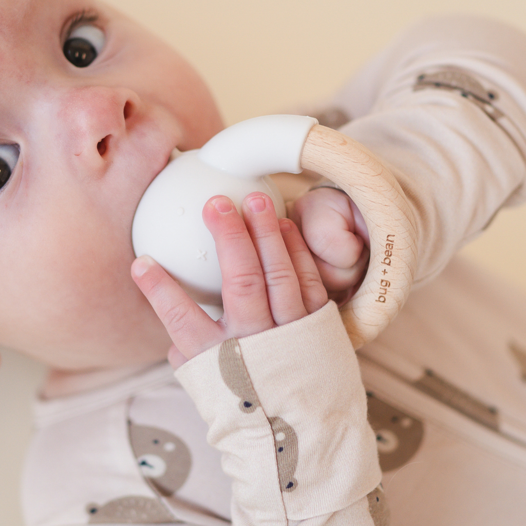 Baby Bear Teether Rattle Toy
