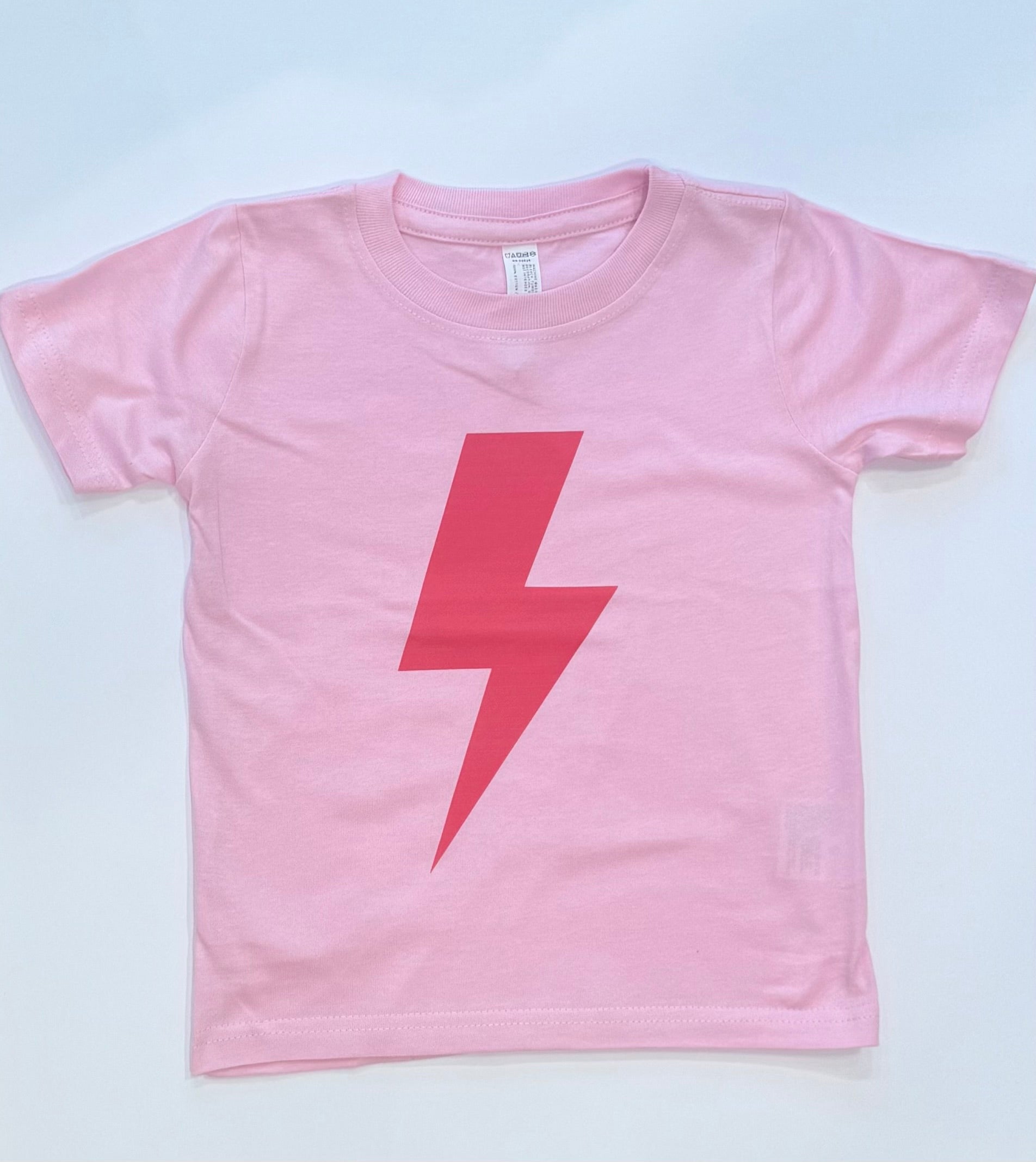 Lightning Bolt Tee Pink